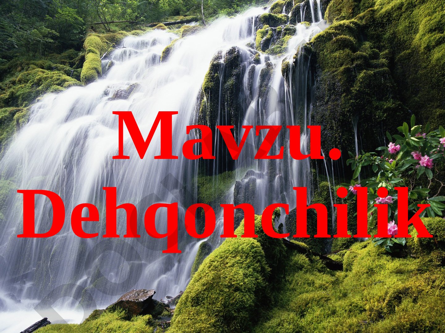 Dehqonchilik