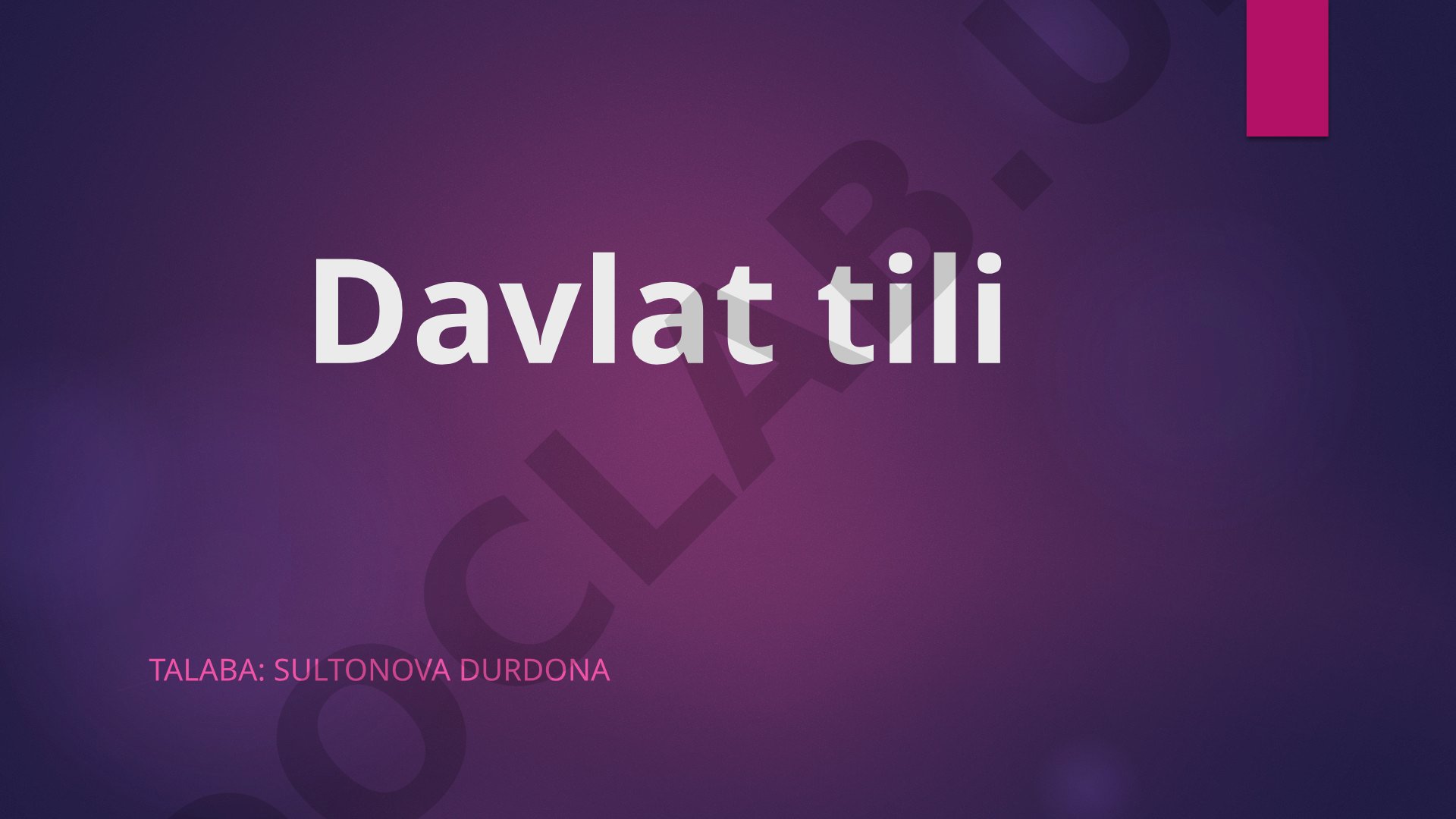 Ish yuritish tili va uslubi