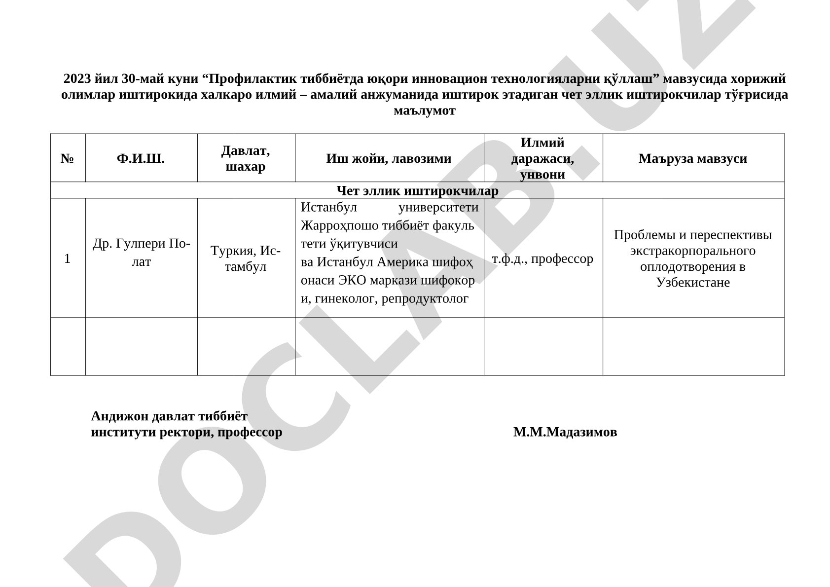 Профилактик тиббиётда юқори инновацион технологияларни қўллаш