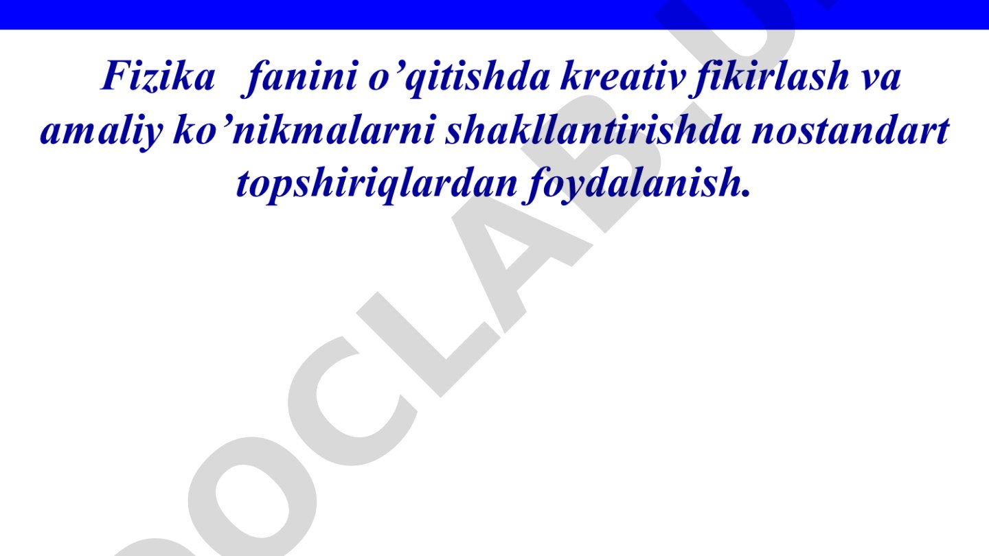 Test topshiriqlarining tuzilishi va turlari