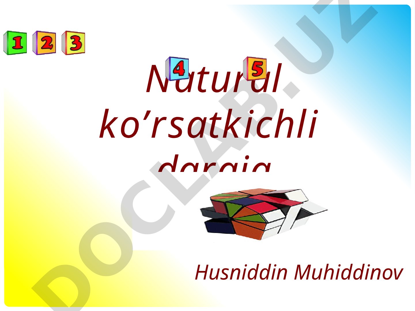 Natural ko'rsatkichli daraja