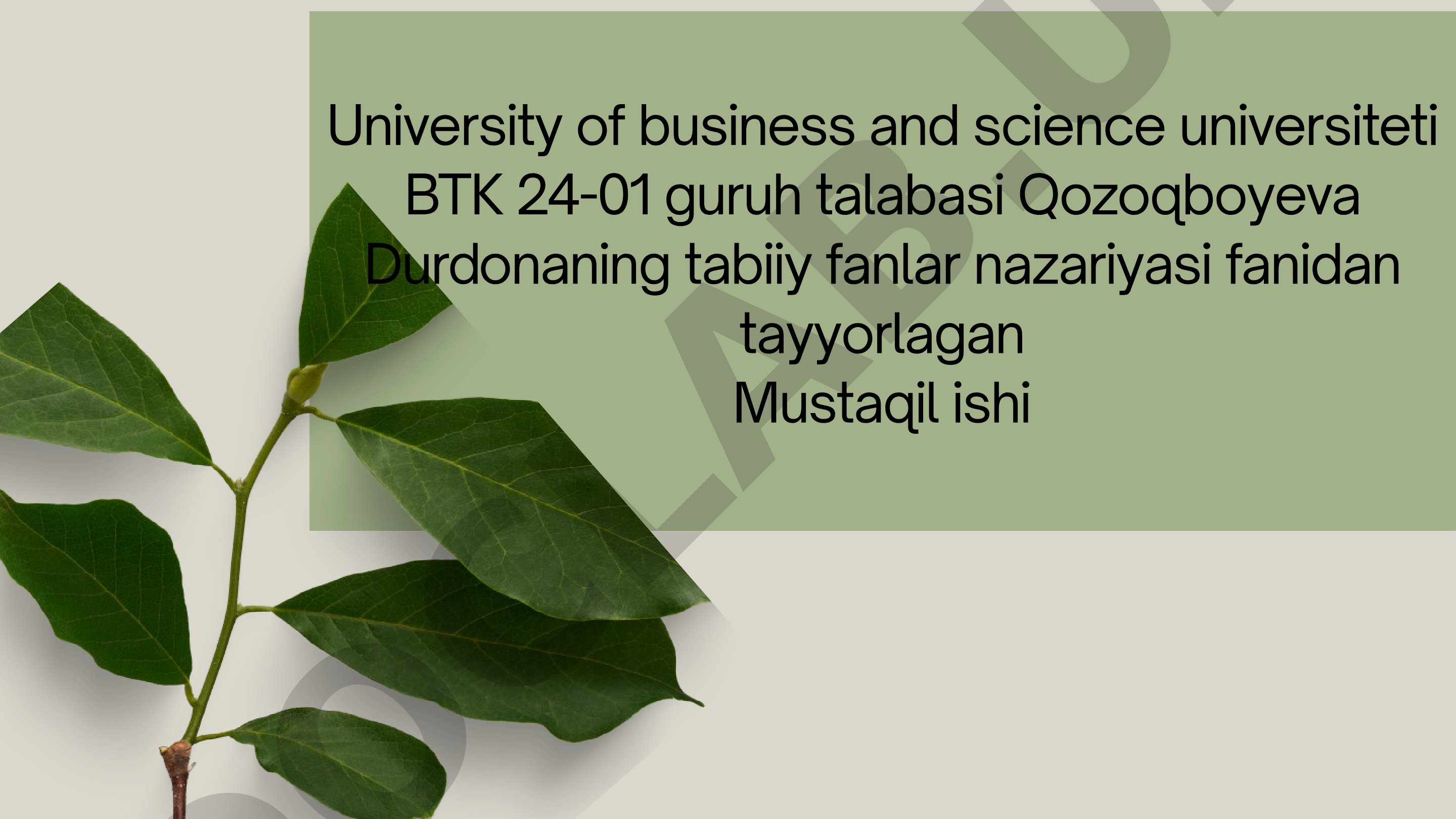 Ósimlik turkumlari va ularning tabiiy joylashishlari