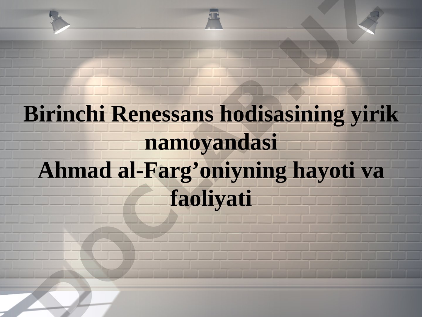 Birinchi Renessans hodisasining yirik namoyandasi Ahmad al-Farg’oniyning hayoti va faoliyati