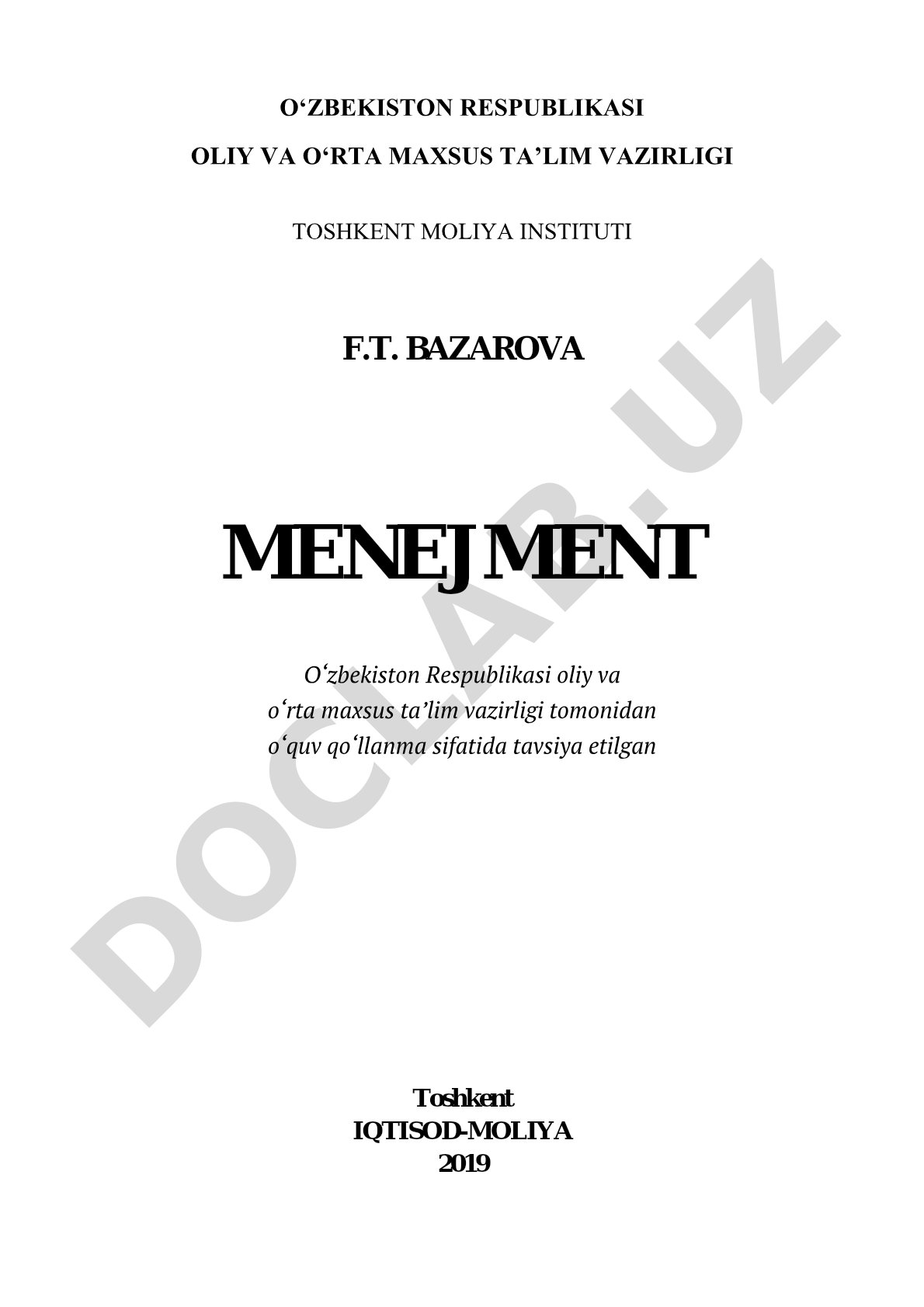 Metadata yaratish qoidalari