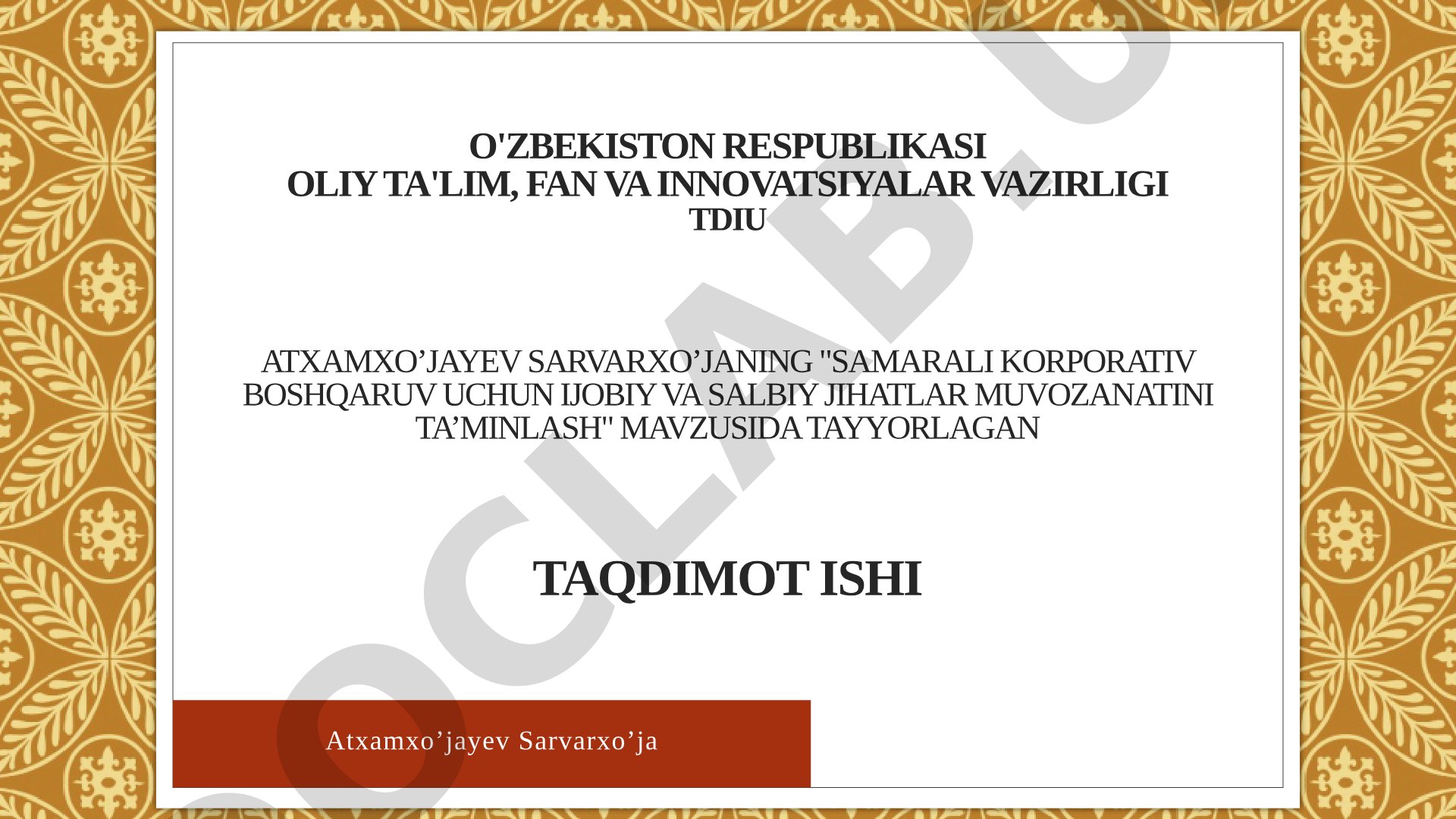 Samarali korporativ boshqaruv uchun ijobiy va salbiy jihatlar muvozanatini ta’minlash