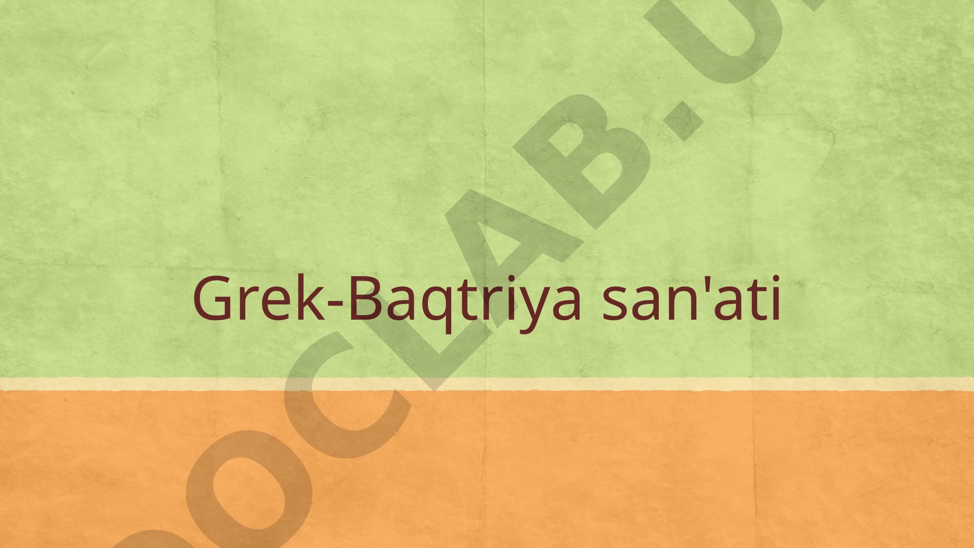Grek-Baqtriya san'ati