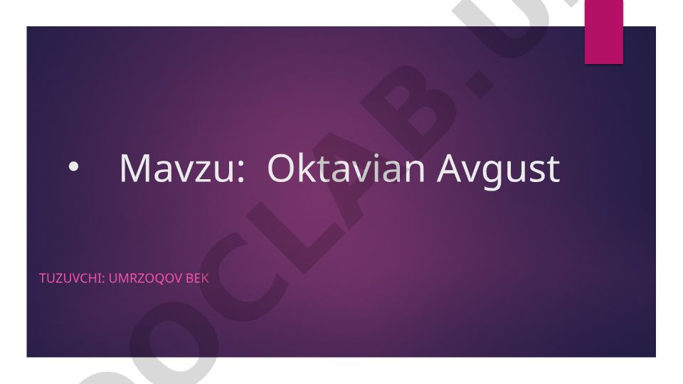 Oktavian Avgust Rim Imperatori