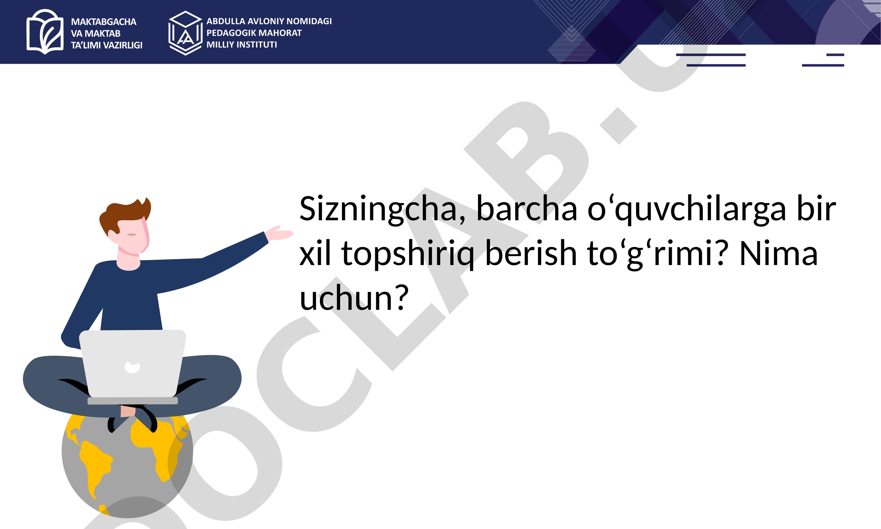 INFORMATIKA TA’LIMIDA DIFFERENSIAL YONDASHUVLAR