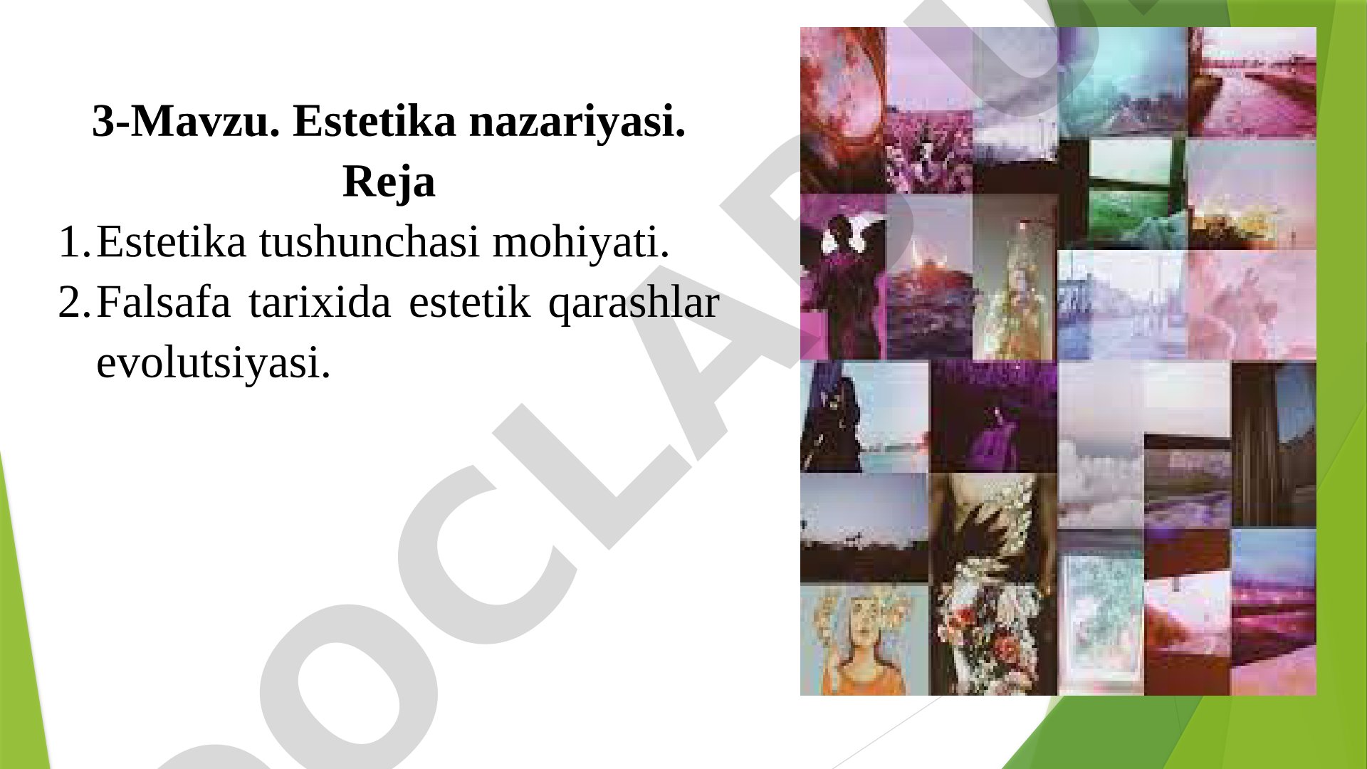 Estetika tushunchasi, Baumgarten ta’limoti va estetik kategoriyalar haqida