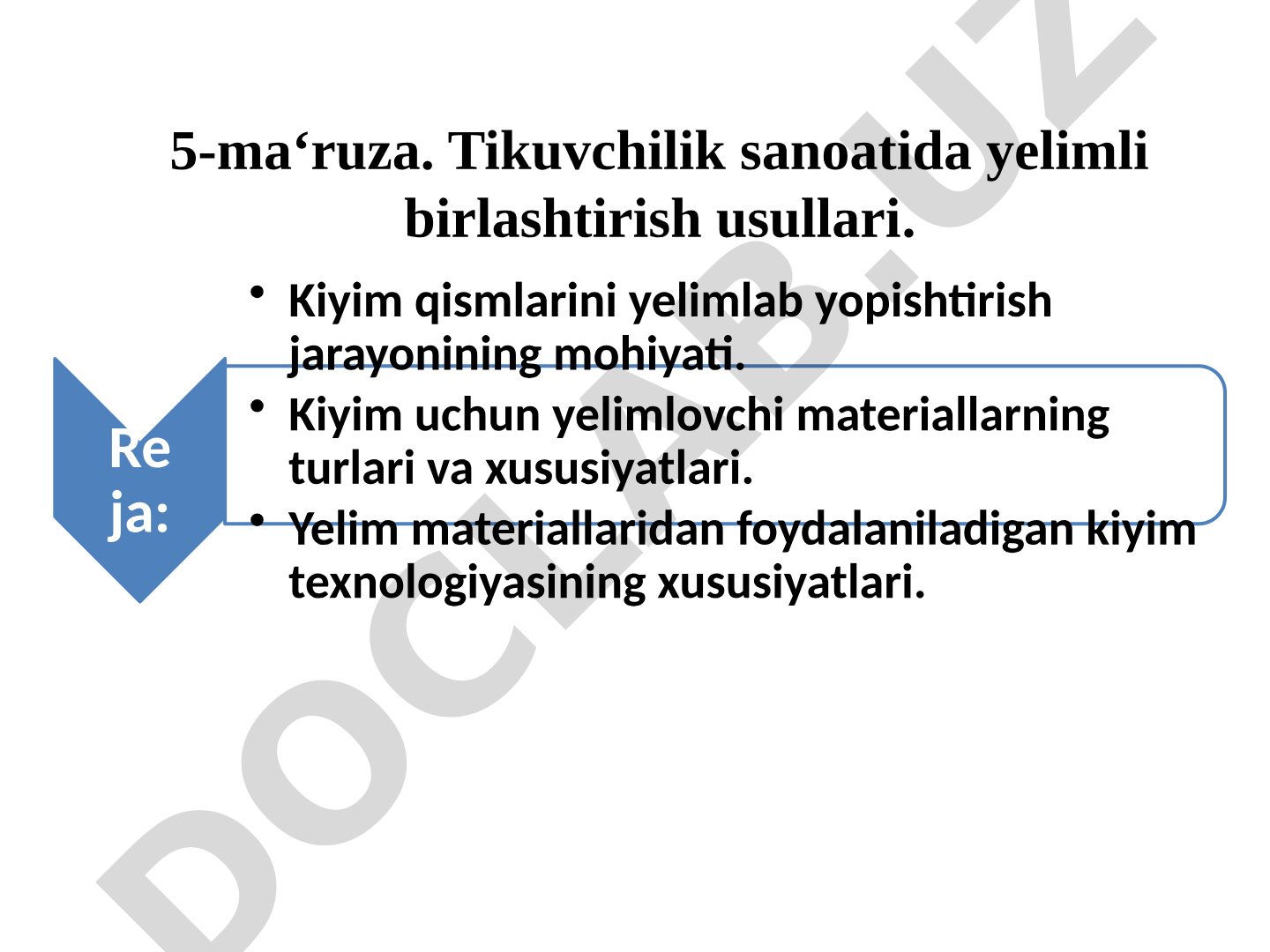 Tikuvchilik sanoatida yelimli birlashtirish usullari