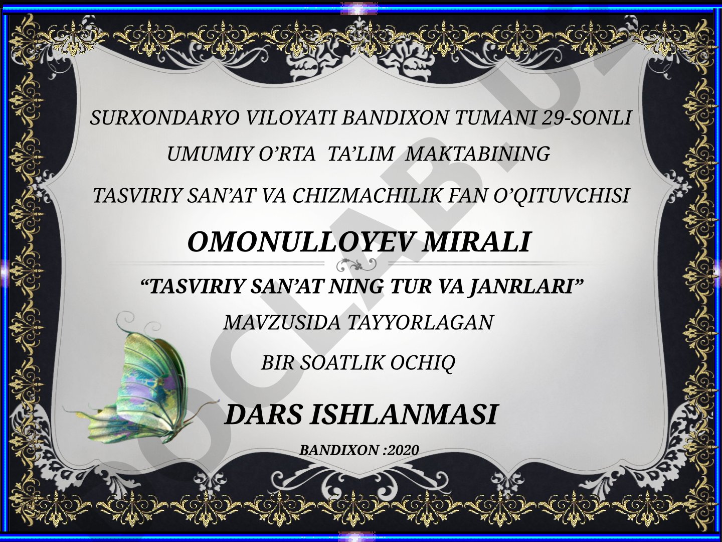 Tasviriy san'atning tur va janrlari