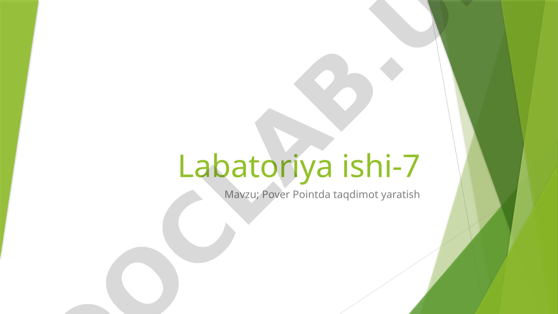 Power Pointda taqdimot yaratish - Davlatimiz ramizlari