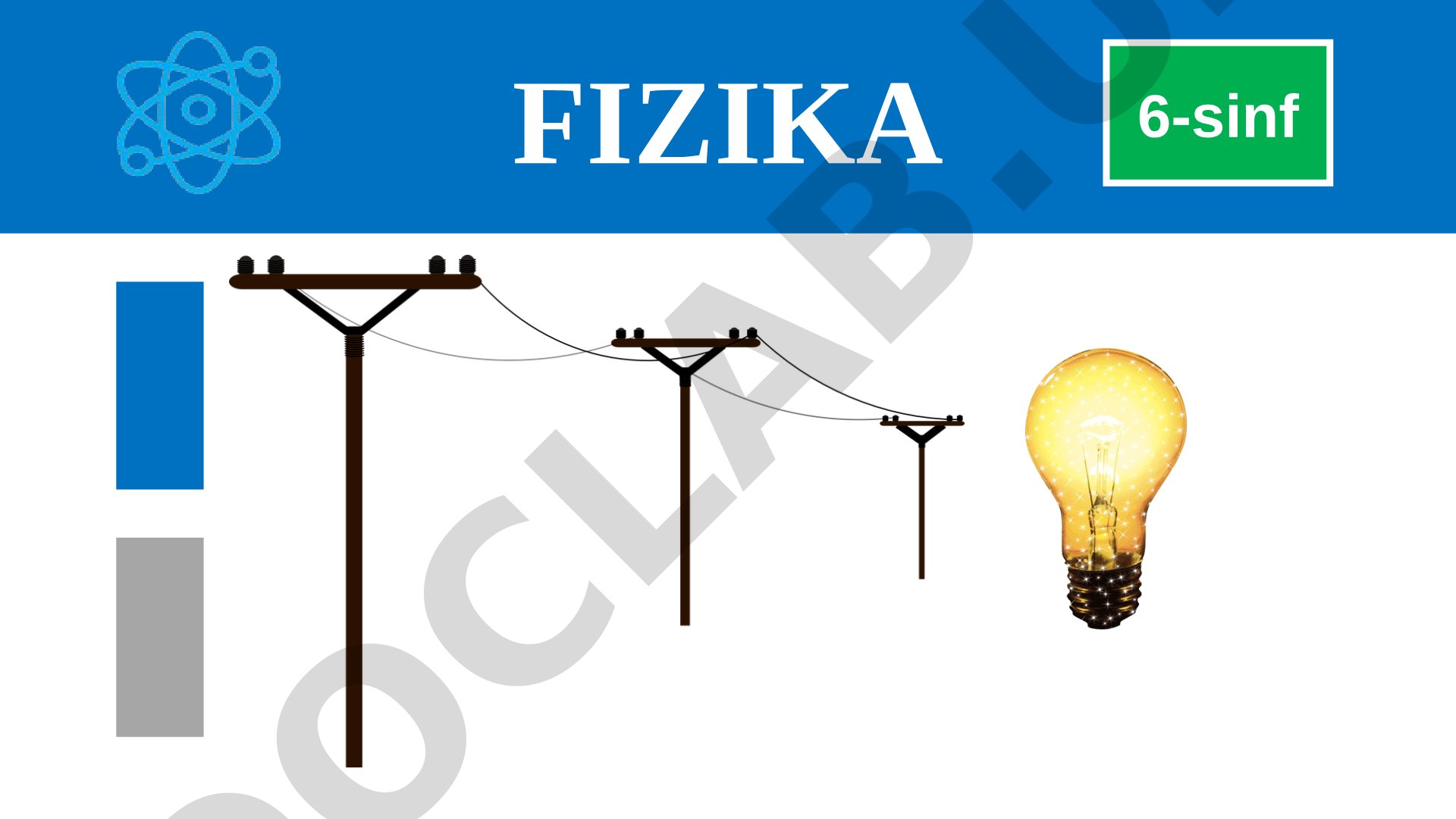 XONADONDAGI ELEKTR ASBOBLARI. ELEKTR ENERGIYASINI TEJASH