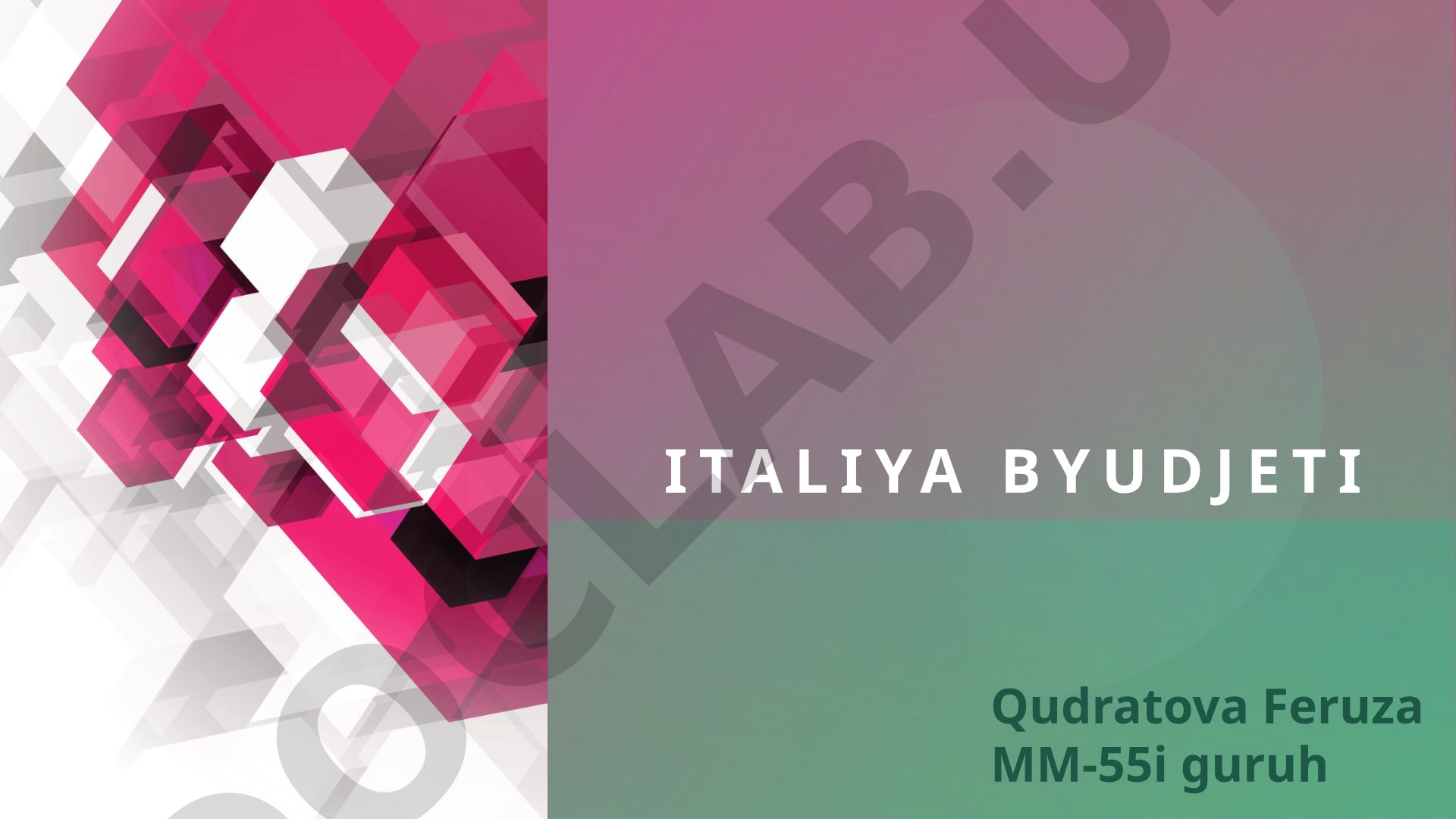 2017-2027 yilarda Italiya byudjetining daromadlari xarajatlari tarkibi