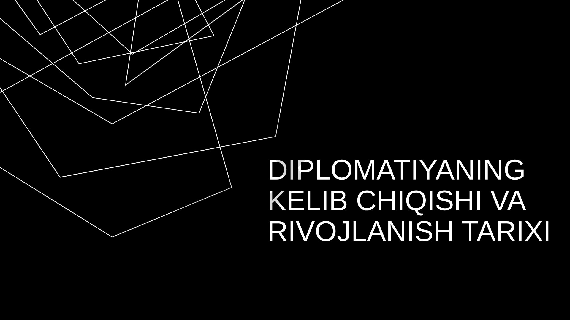 Diplomatiyaning kelib chiqishi va rivojlanish tarixi