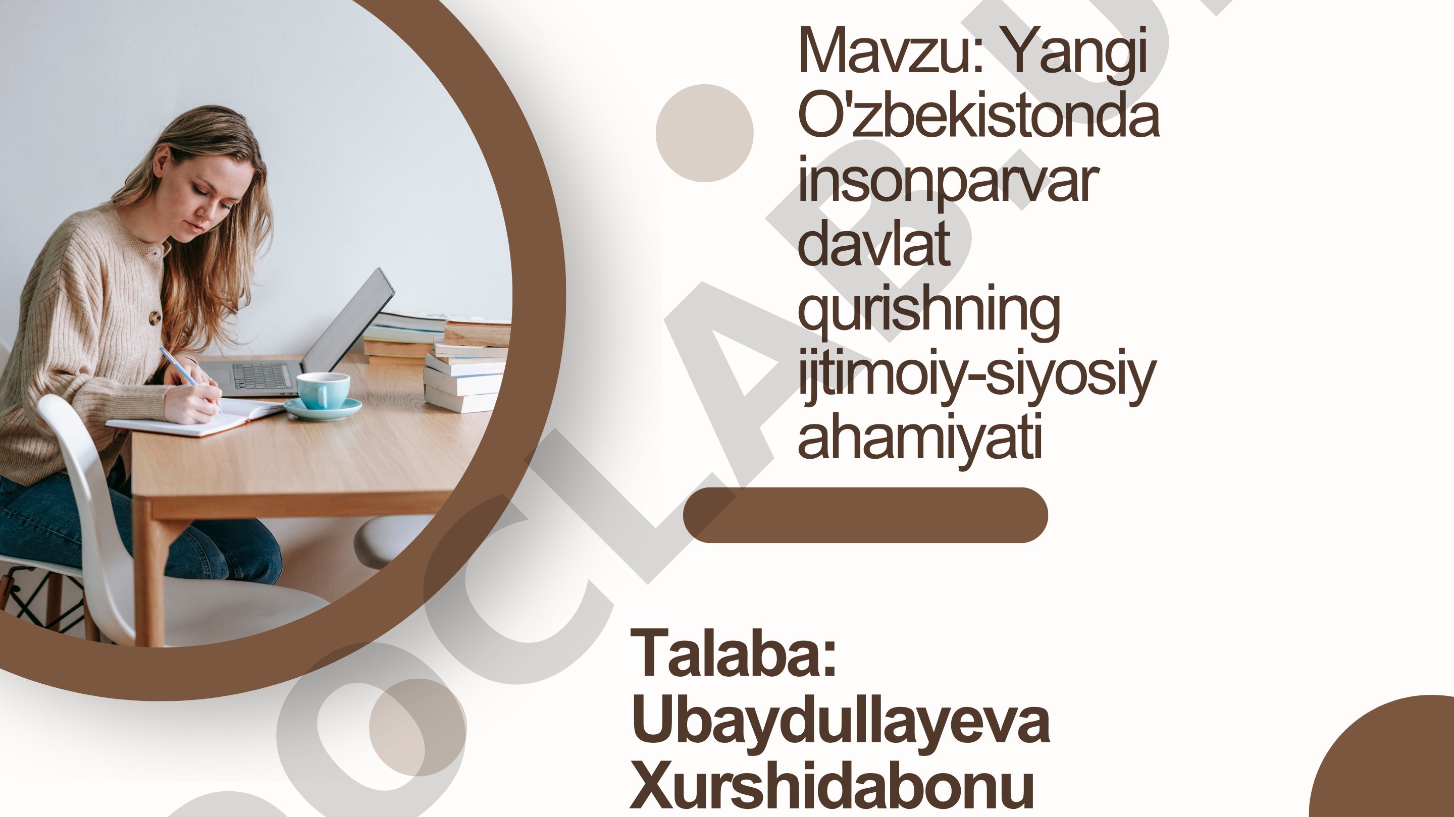 Yangi O'zbekistonda insonparvar davlat qurishning ijtimoiy-siyosiy ahamiyati