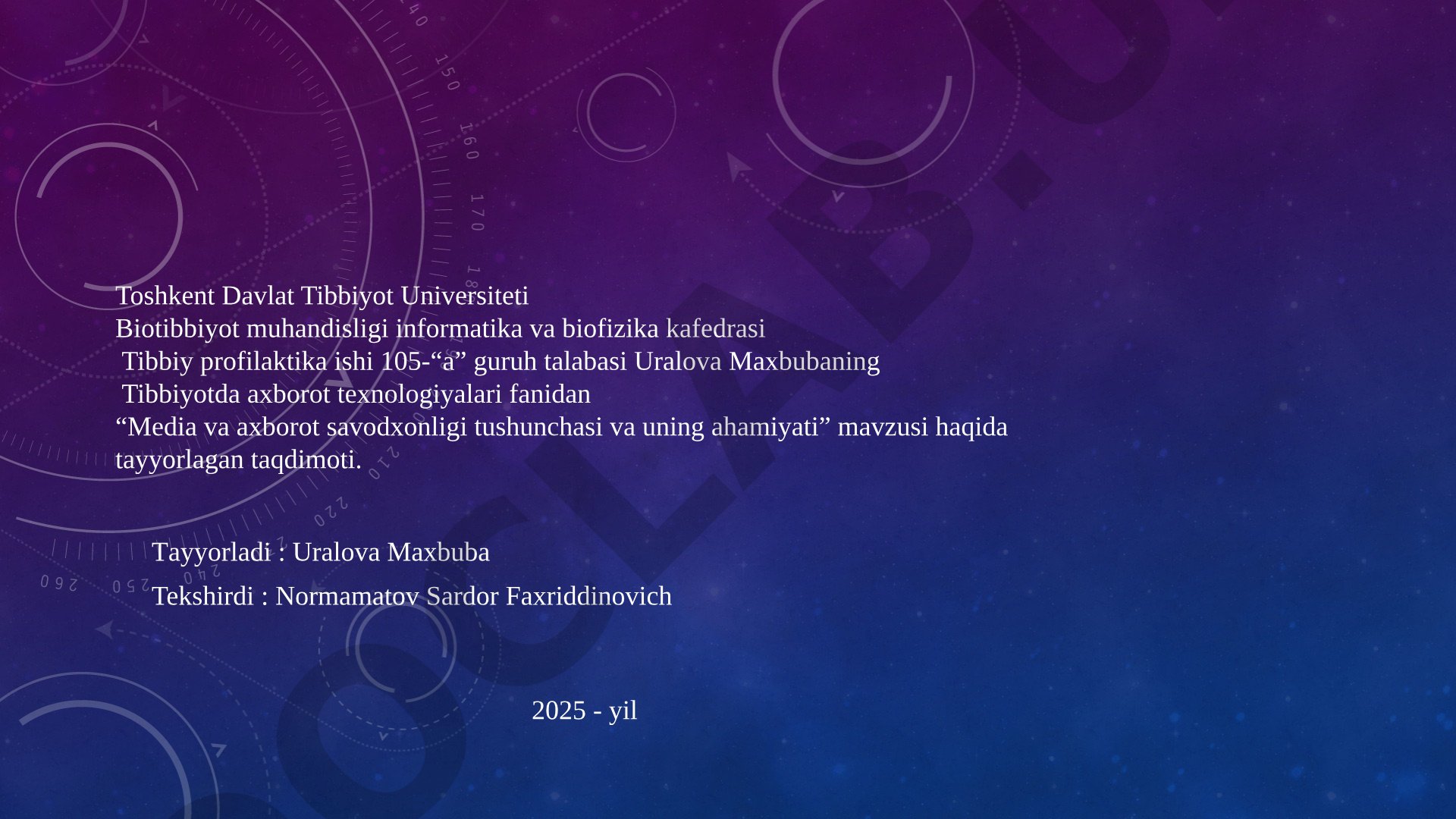 Media va axborot savodxonligi tushunchasi va uning ahamiyati
