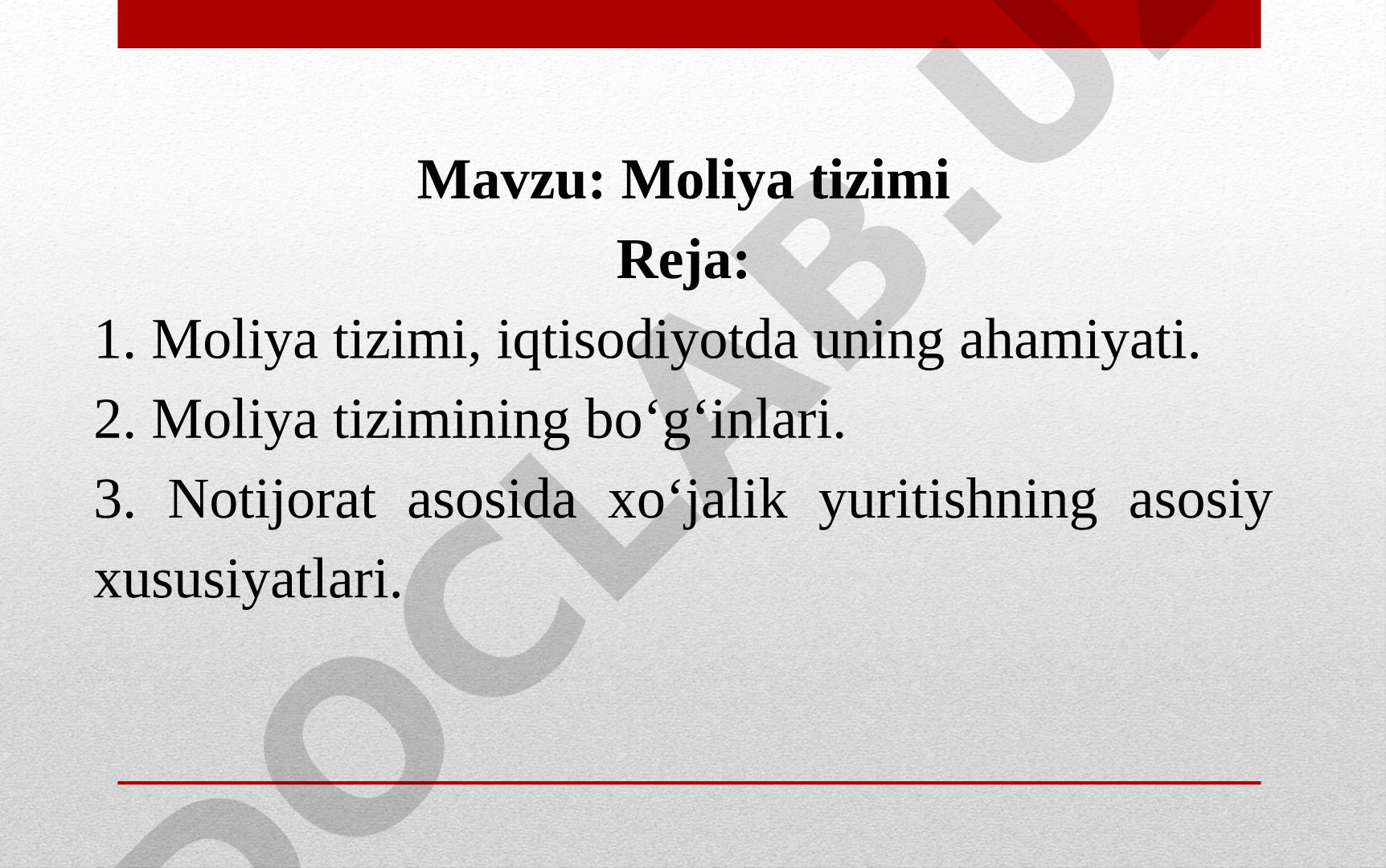 Moliya tizimi
