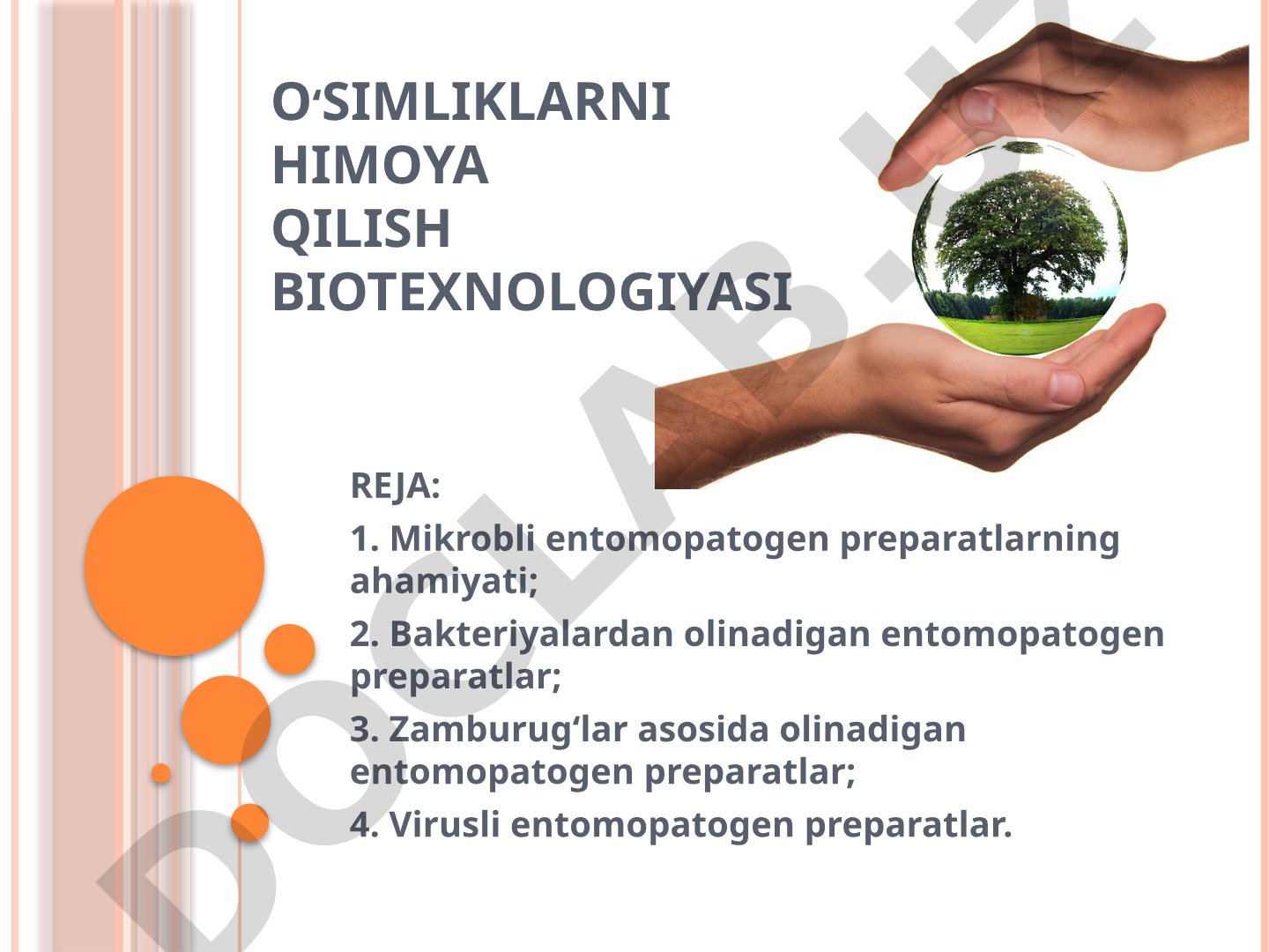 O'simliklarni himoya qilish biotexnologiyasi