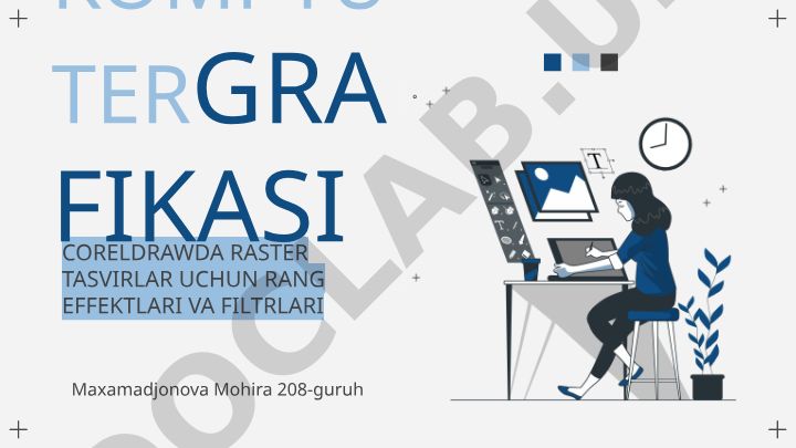 CorelDRAWda raster tasvirlar uchun rang effektlari va filtrlari