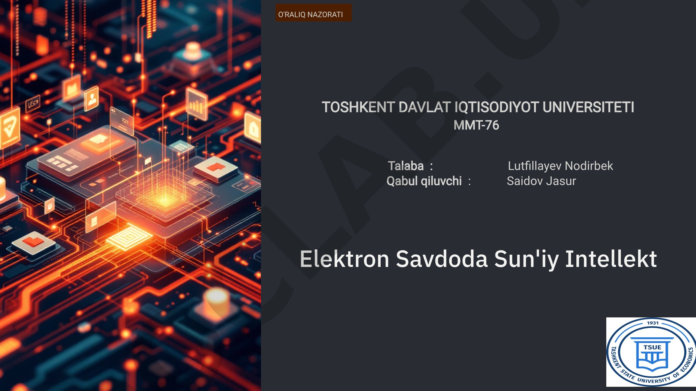 Elektron savdoda sun'iy intellekt
