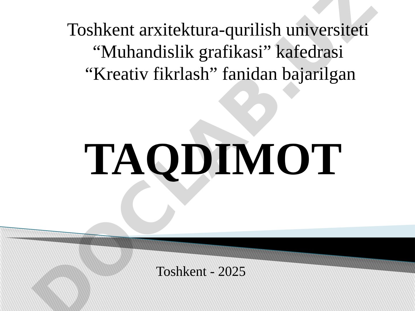 Noodatiy fikrlashning mazmuni, shakllantirish va usullari haqida taqdimot