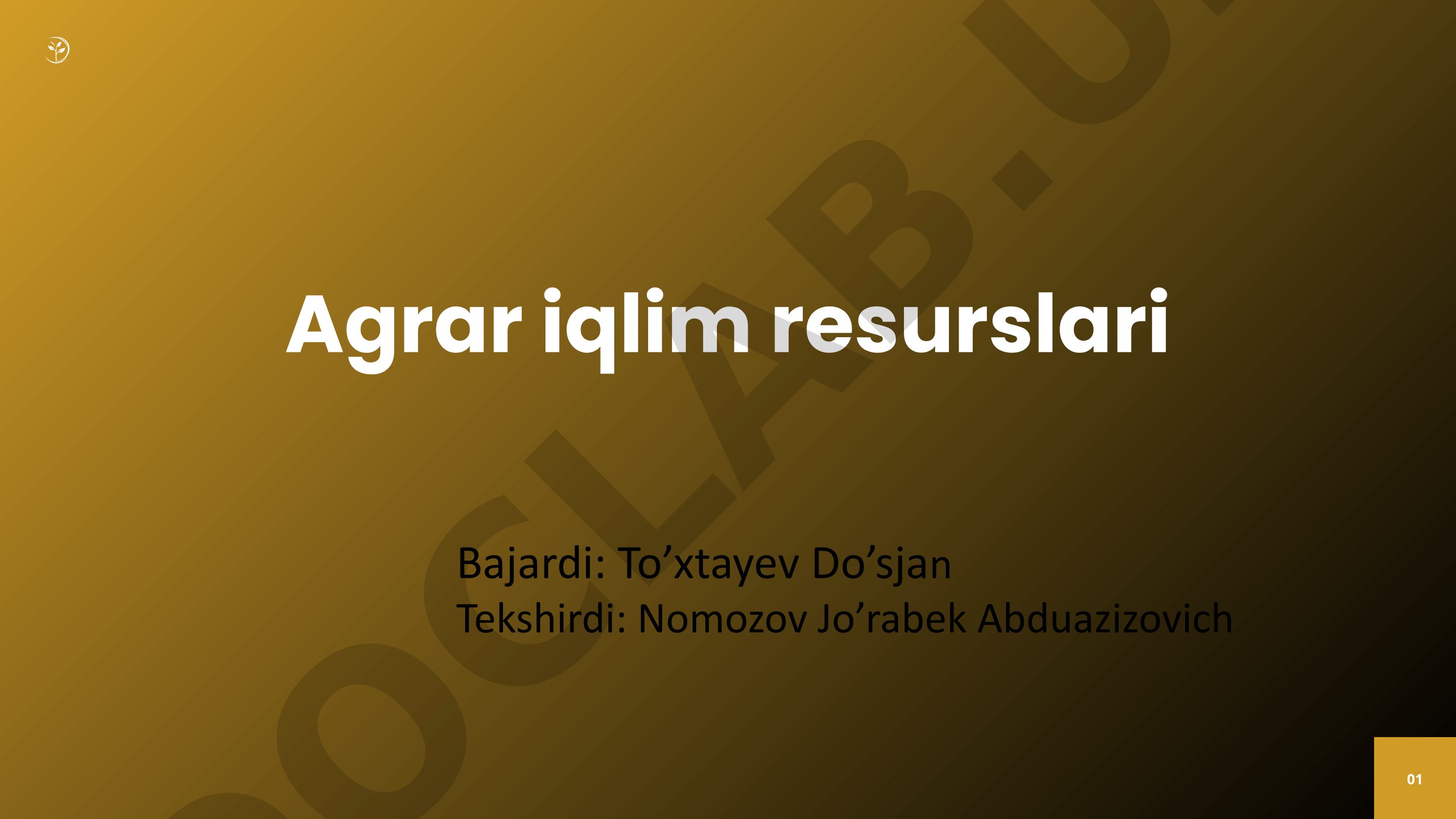 Agrar iqlim resurslari