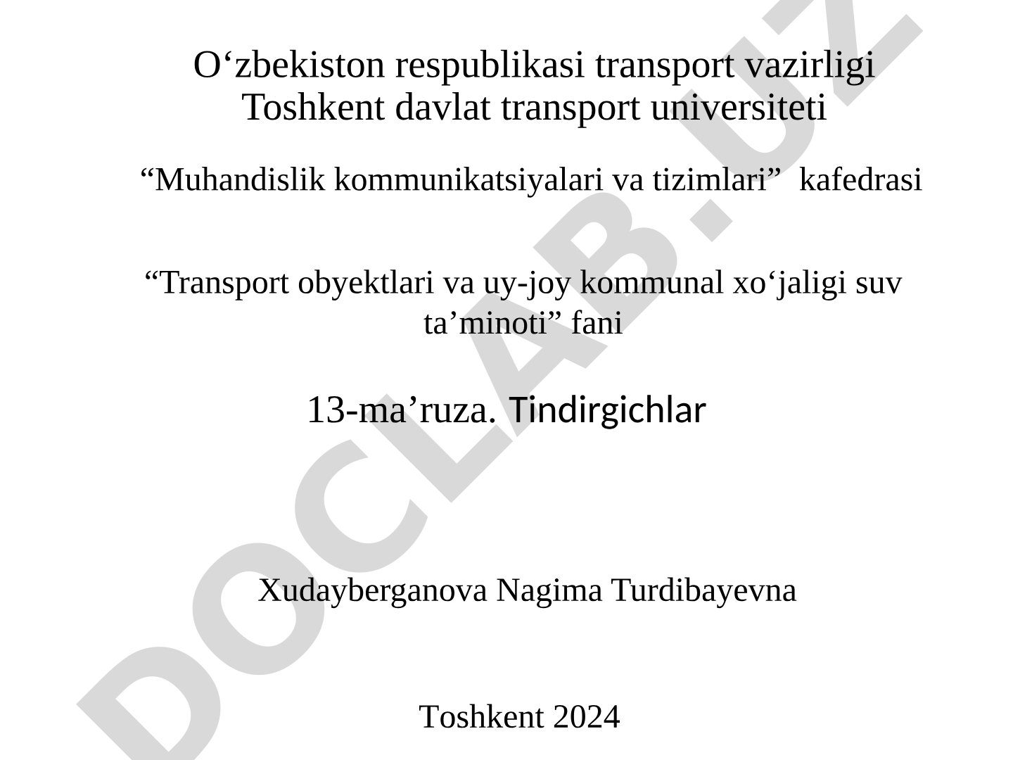 Radial tindirgichlarning hisobi