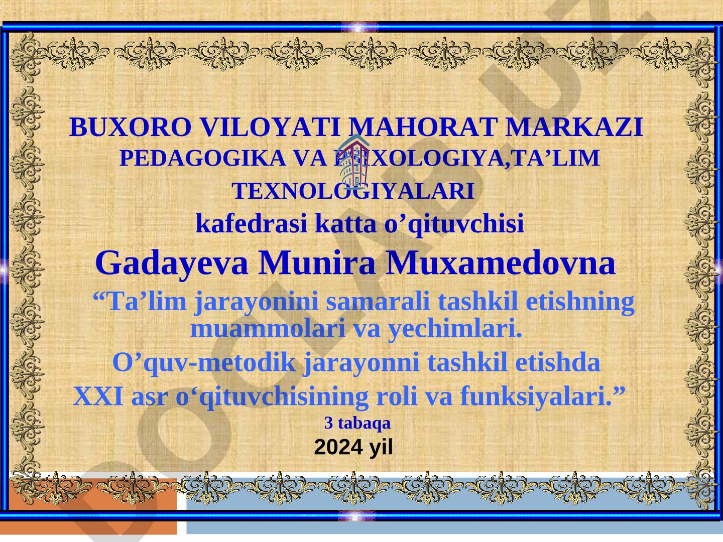 Ta’lim jarayonini samarali tashkil etishning muammolari va yechimlari