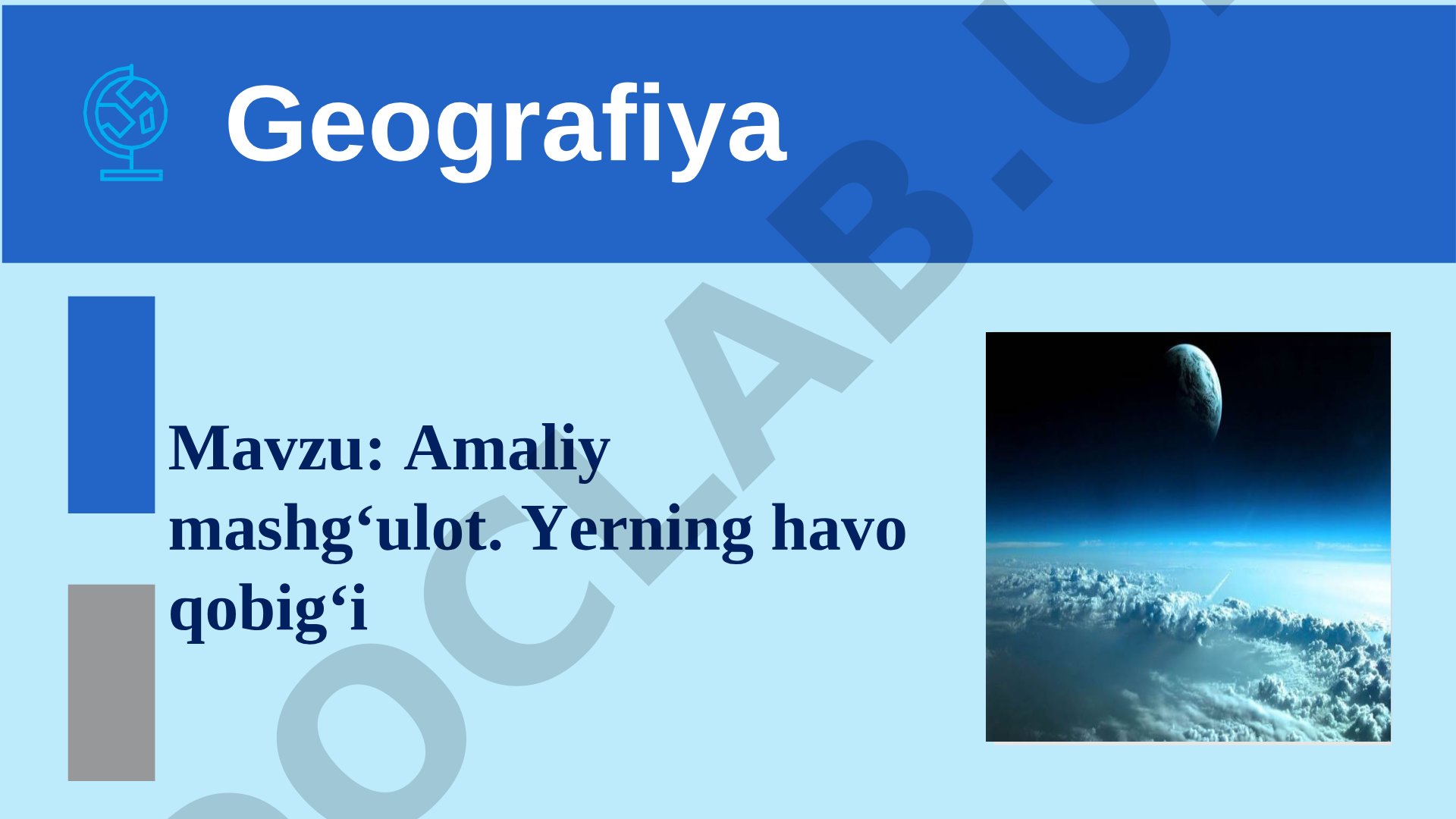 Yerning havo qobig'i: havo harorati va namligini aniqlash