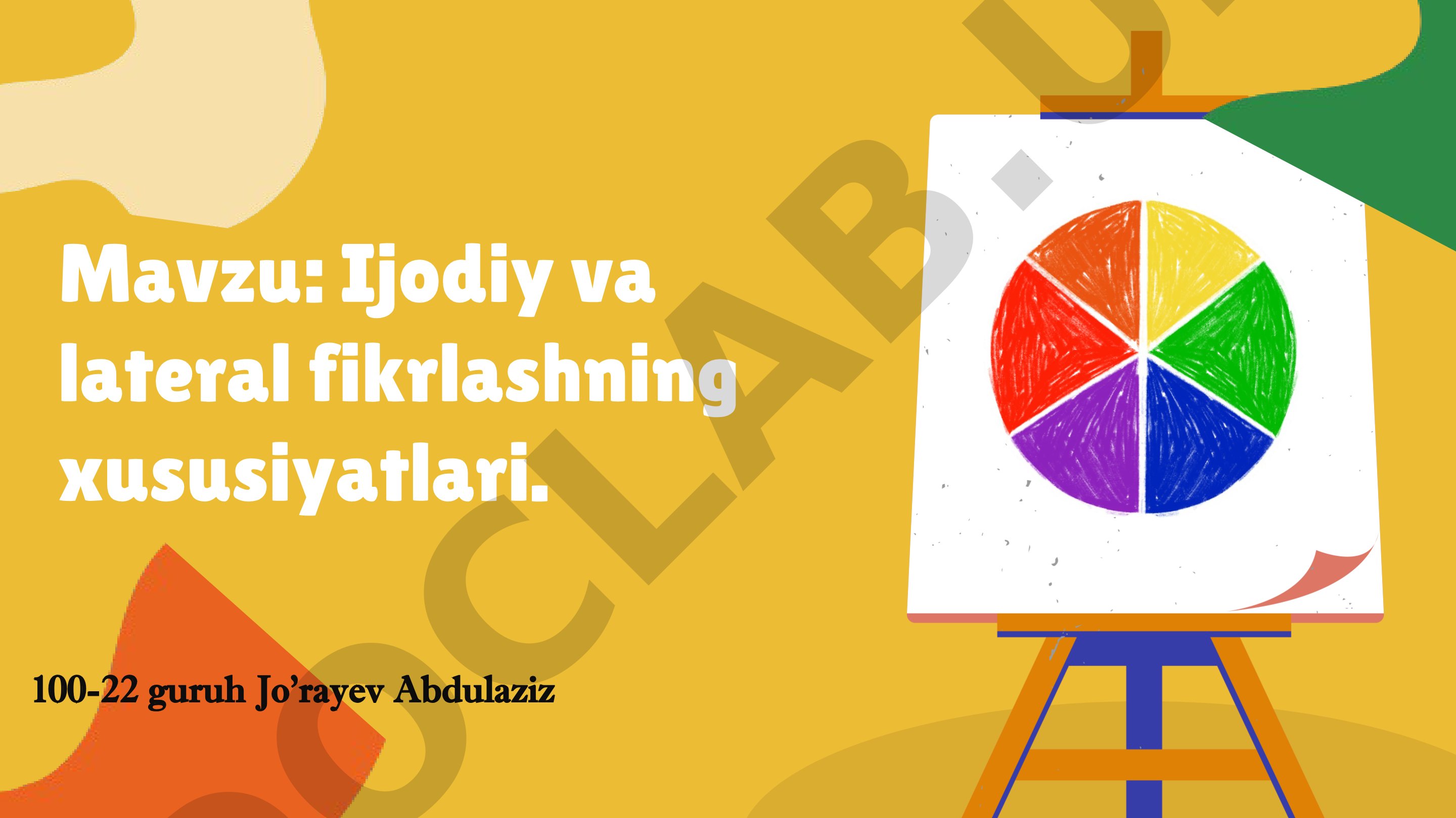 Ijodiy va lateral fikrlashning xususiyatlari