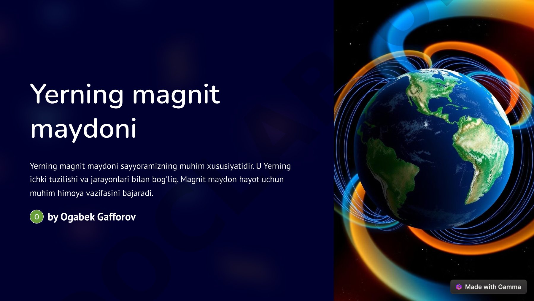 Yerning magnit maydoni