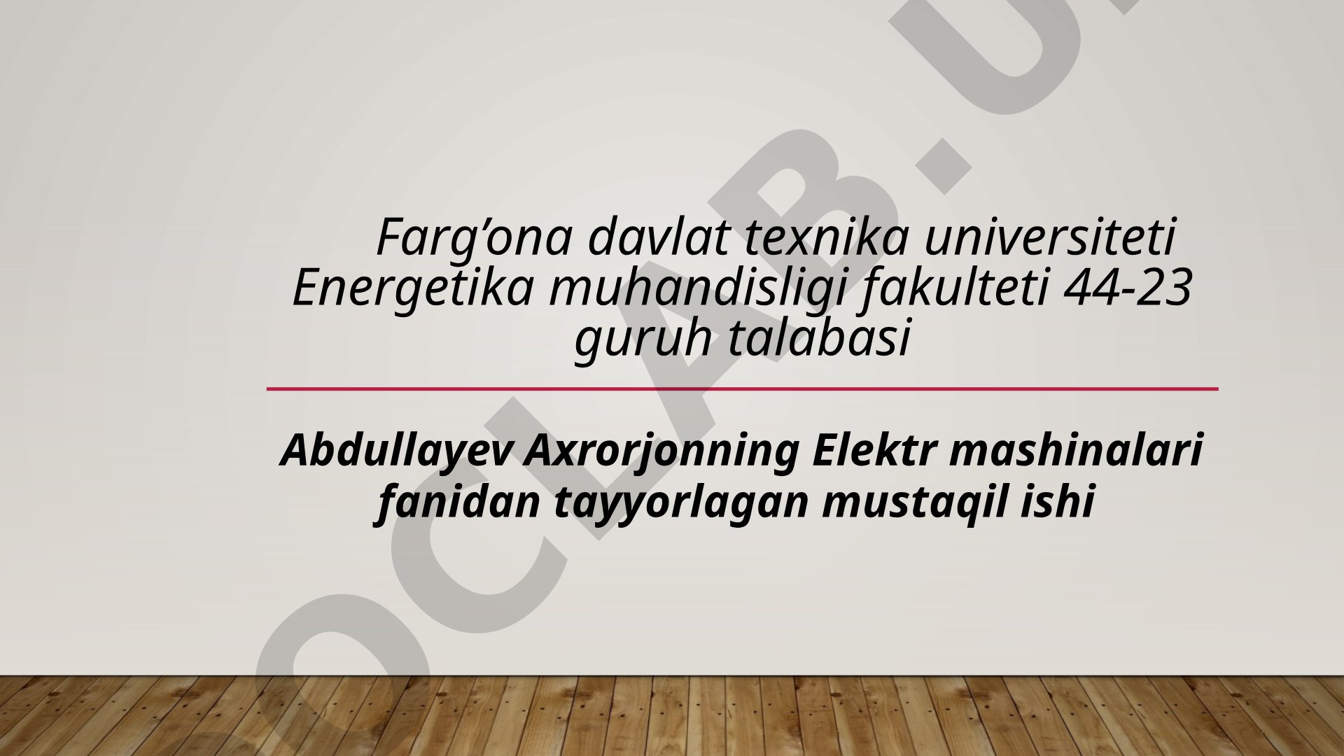 Transformatorning asosiy turlari va ularning qo'llanilish sohasi