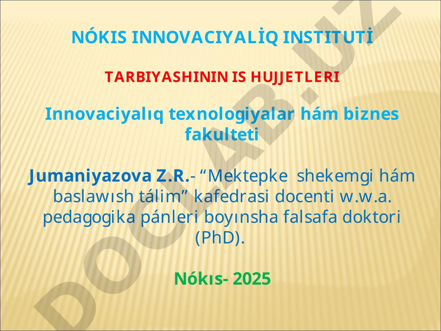 Mektepke shekemgi hám baslawısh tálimdegi mámleket talapları