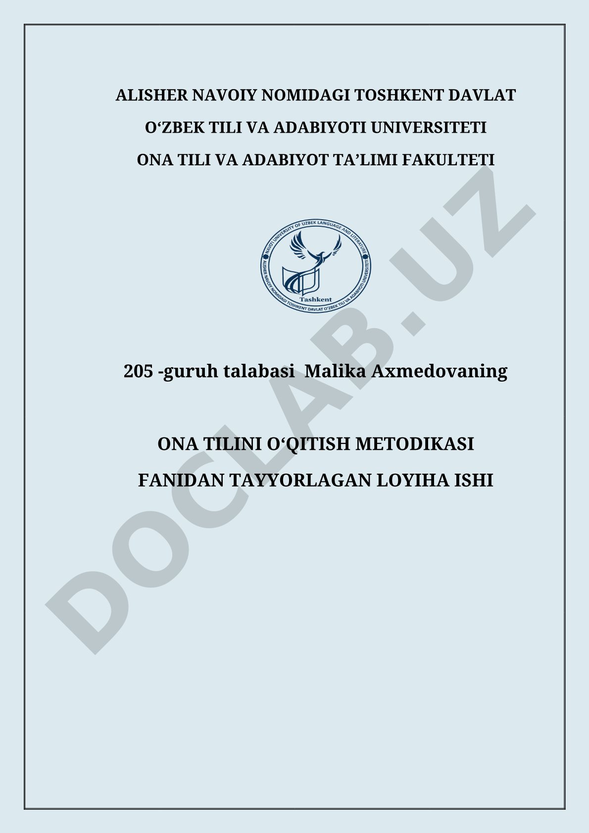 6-sinf ona tili darsligida Mendeleyev elementlari mavzusidagi fanlararo integratsiya
