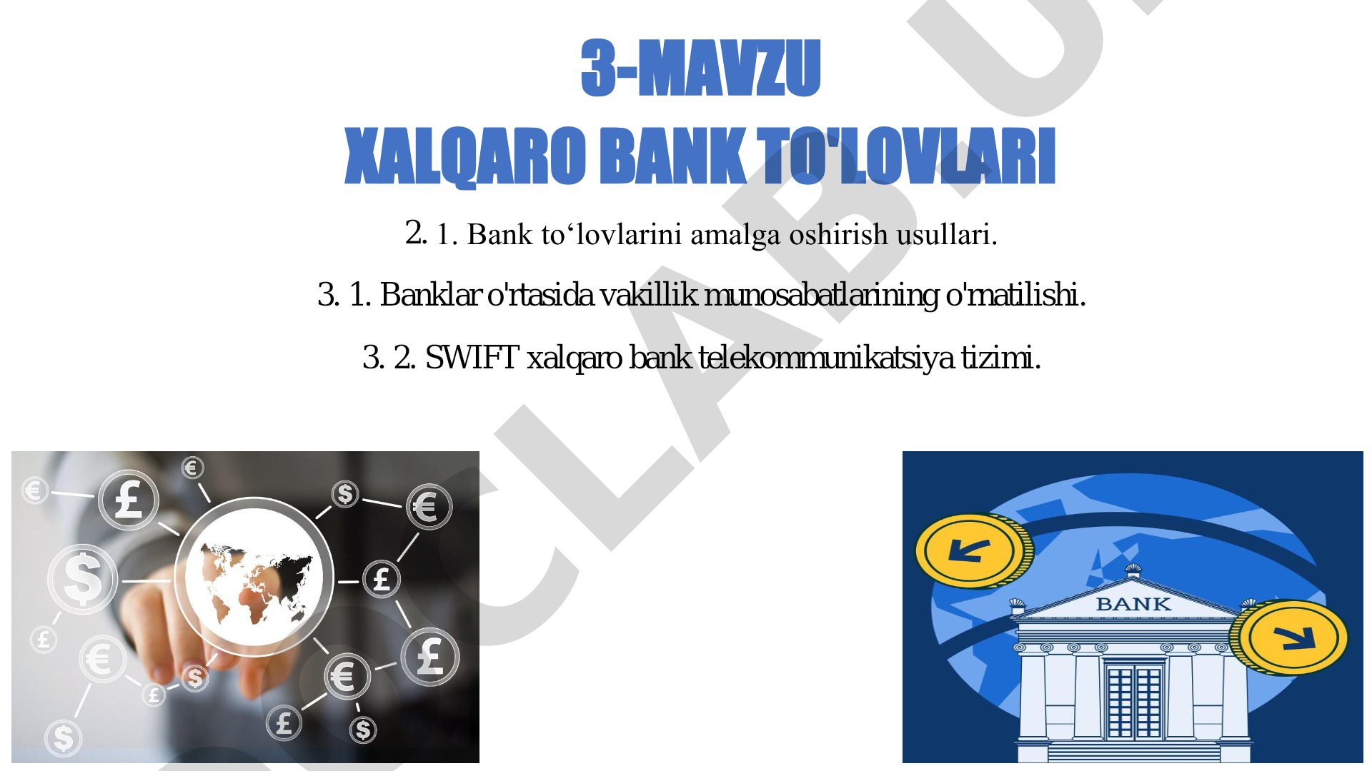 Xalqaro bank to'lovlari