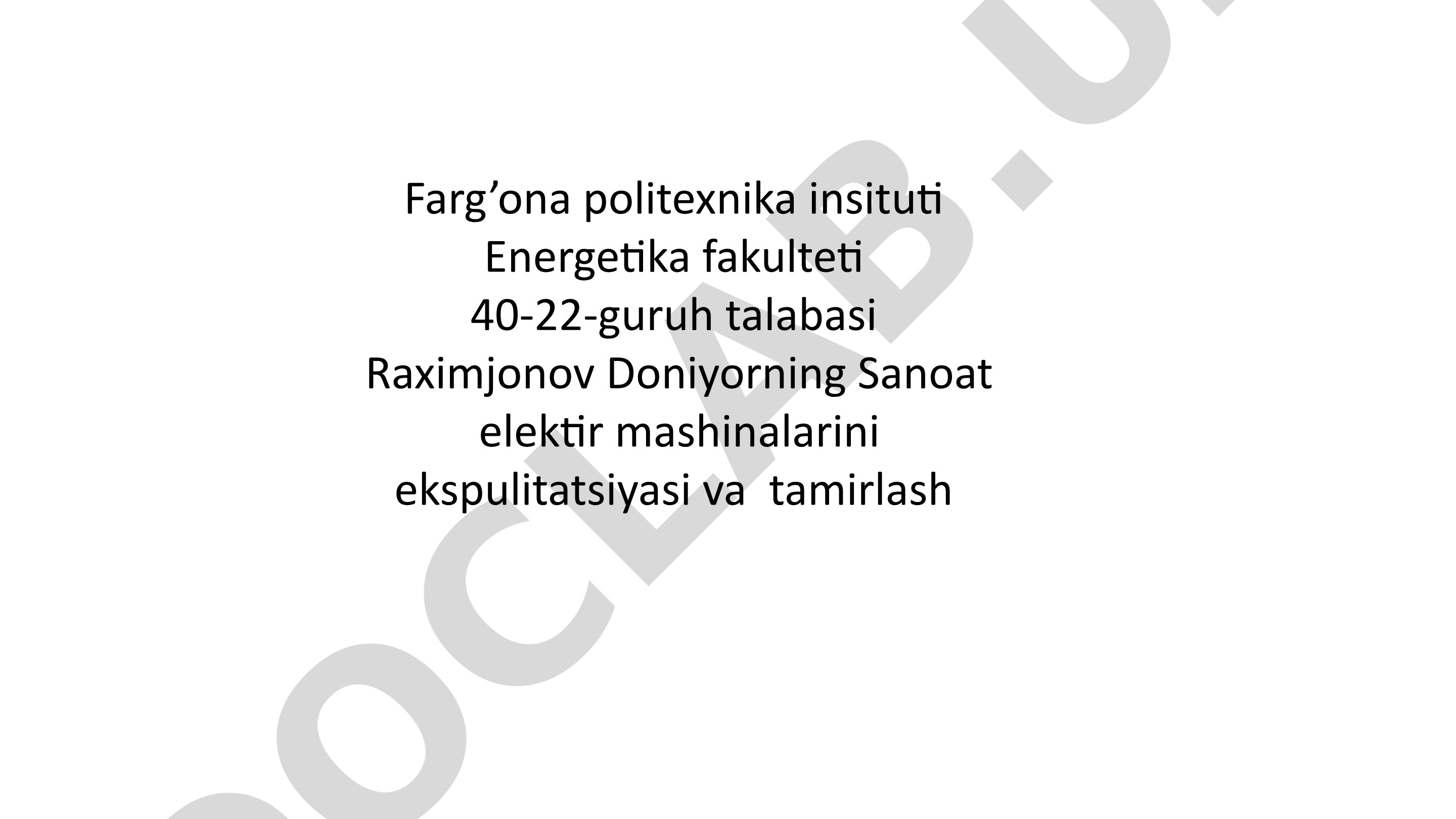 Transformatorlar: Ekspluatatsiya va Texnik Xizmat