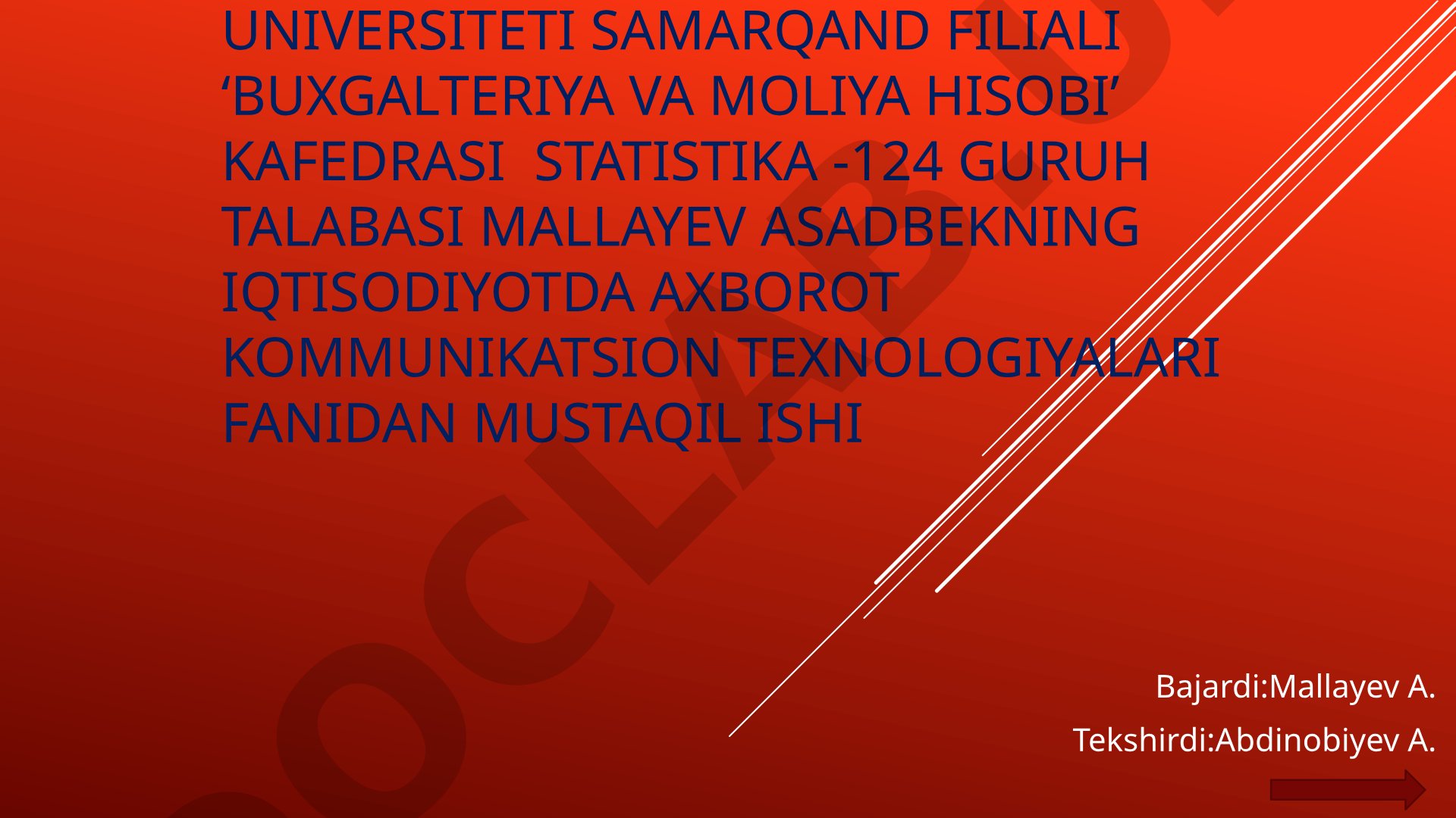 Blokcheyn, buyumlar interneti, sun’iy intellekt, katta ma’lumotlar iqtisodiy tarmoqlarda qo‘llanishi