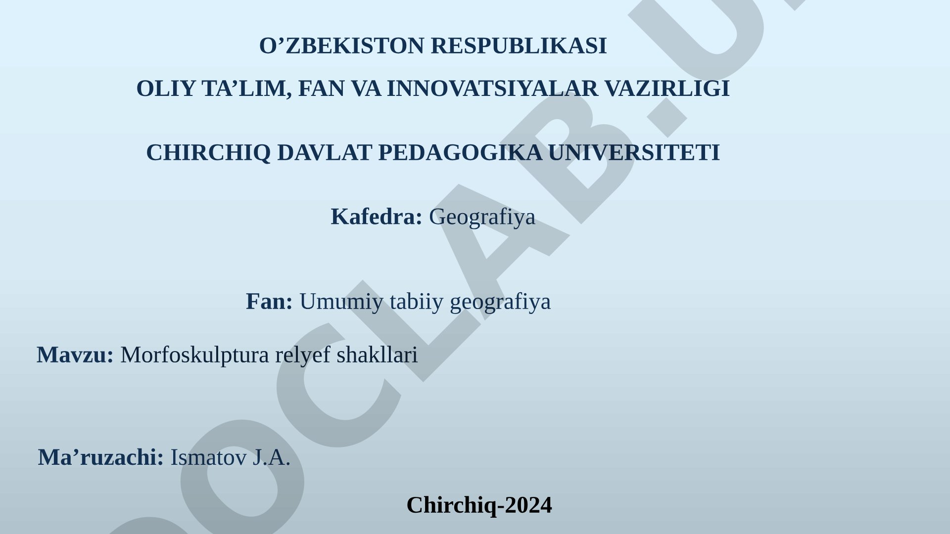 Morfoskulptura relyef shakllari