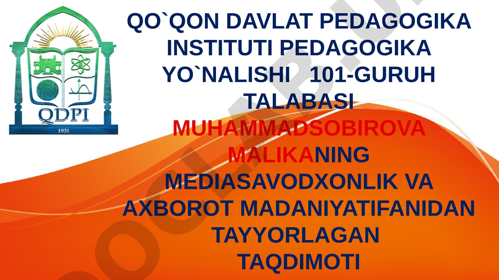OAV aholining mediasavodxonligini oshiruvchi vosita sifatida