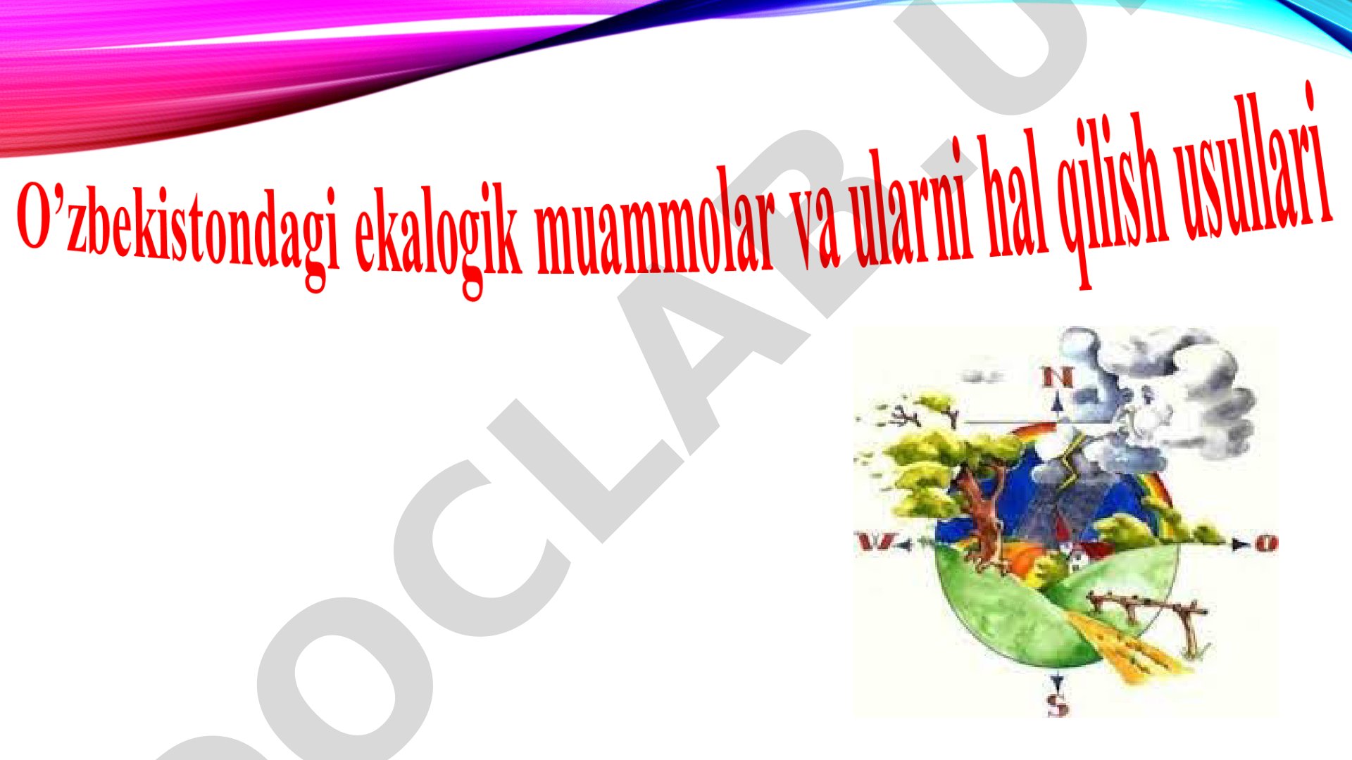 Aholining sihat-salomatligi va tabiiy resurslardan foydalanish