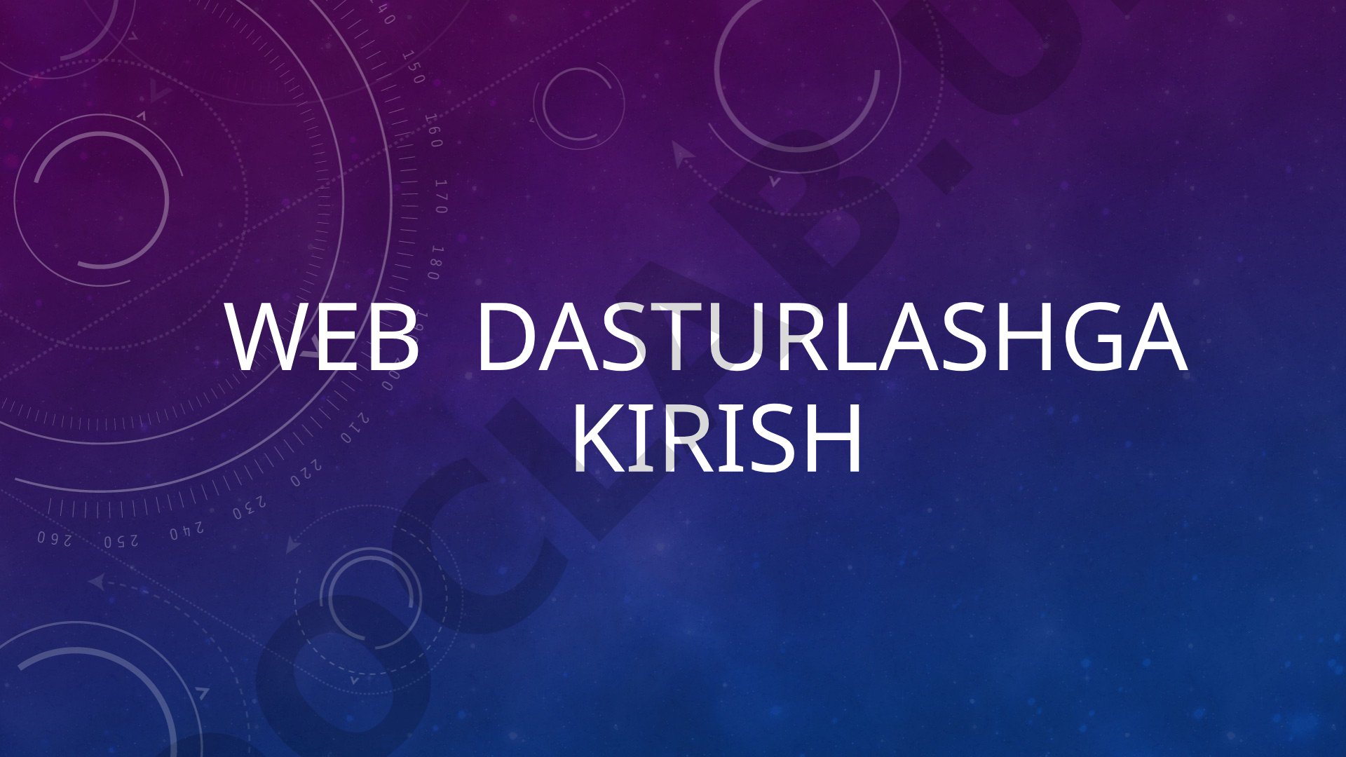 Web dasturlashga kirish 10-Ma’ruza: Javascript brauzer obyekti modeli bilan ishlash