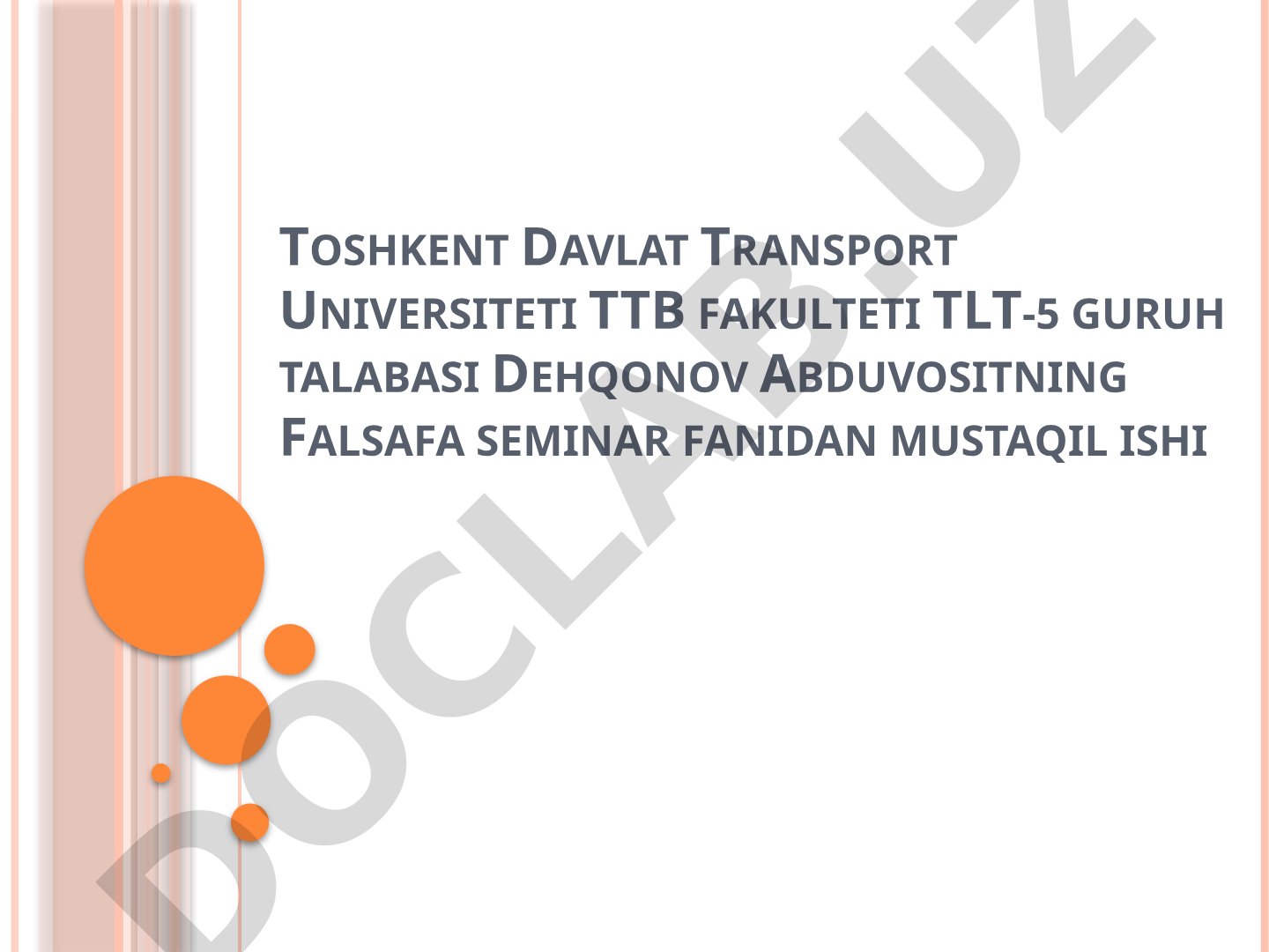 Falsafada qonun tushunchasi. Qonunlarning turlari