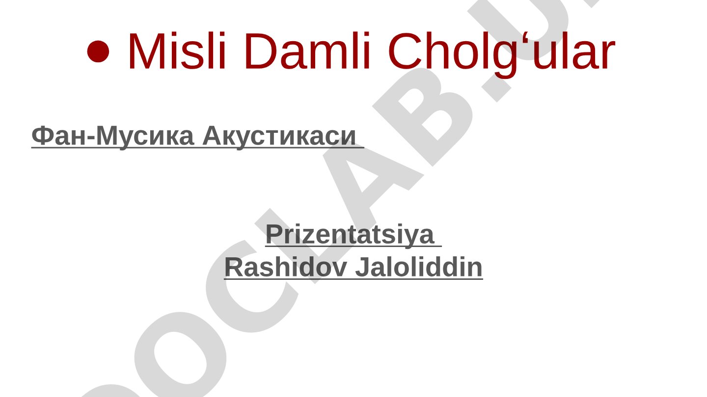 Misli Damli Cholgʻular