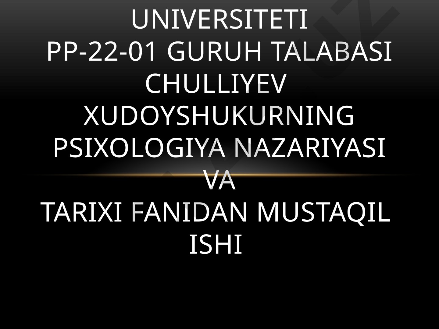 XVIII-asr psixologiyasiga umumiy tavsif
