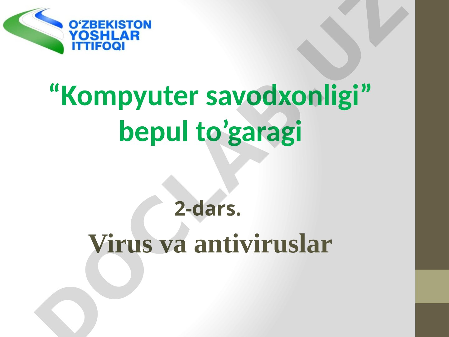 Virus va antiviruslar