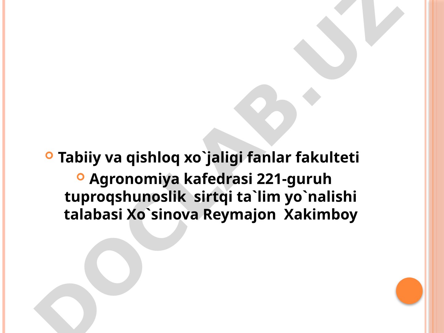 O'simliklarning tashqi belgilari va kimyoviy tarkibiga qarab oziq elementlariga bo'lgan talabini aniqlash