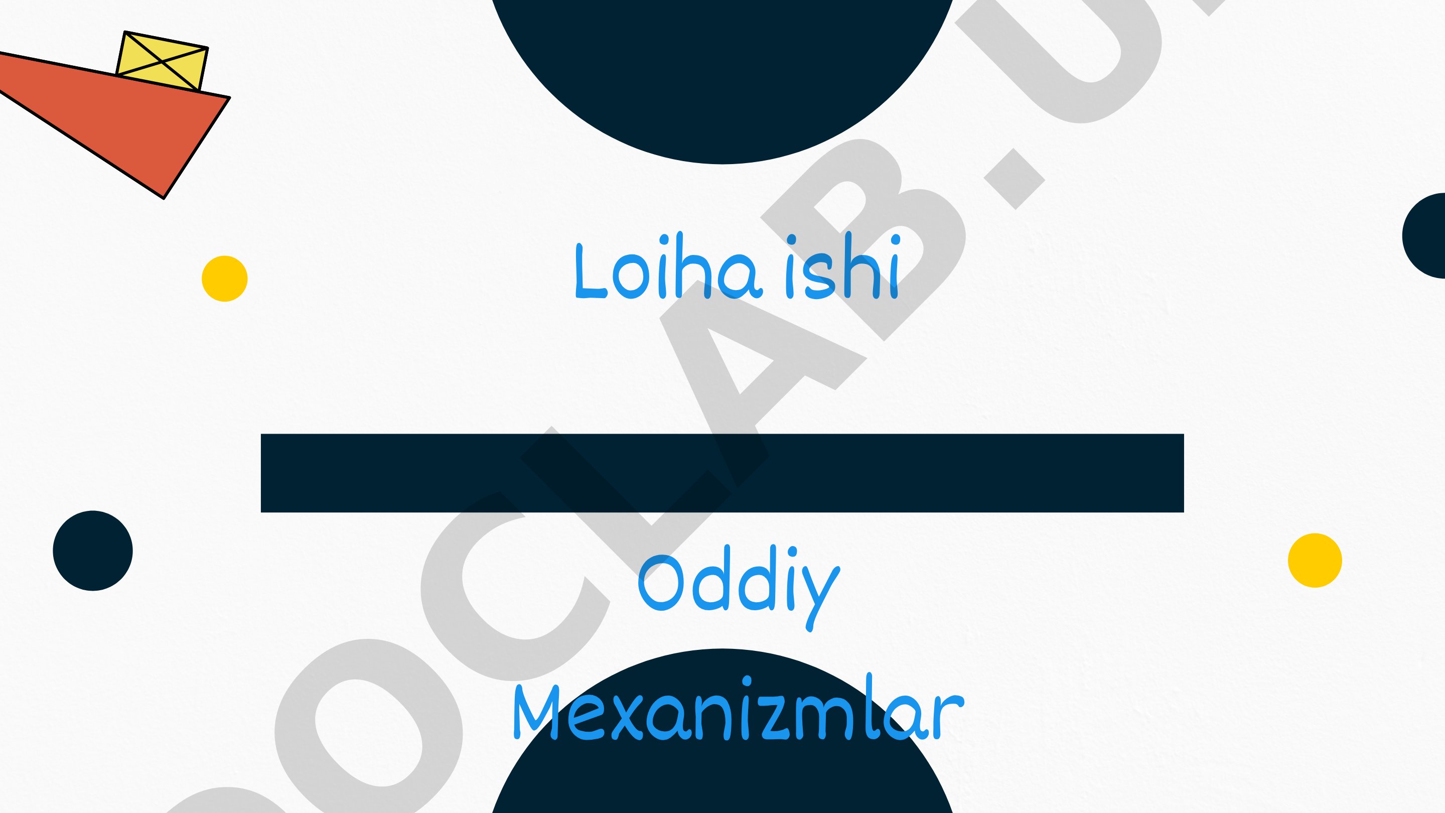 Oddiy mexanizmlar
