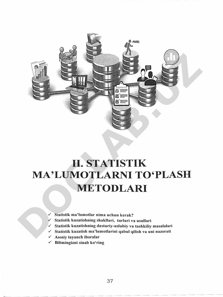 Statistik ma’lumotlarni to‘plash metodlari