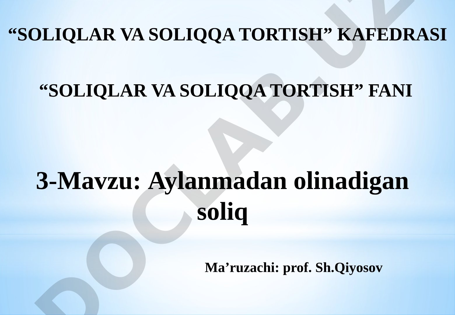 Aylanmadan olinadigan soliq